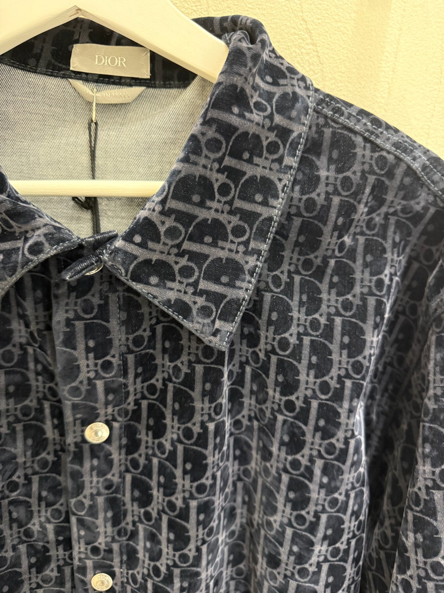 Dior Oblique Overshirt Navy Blue