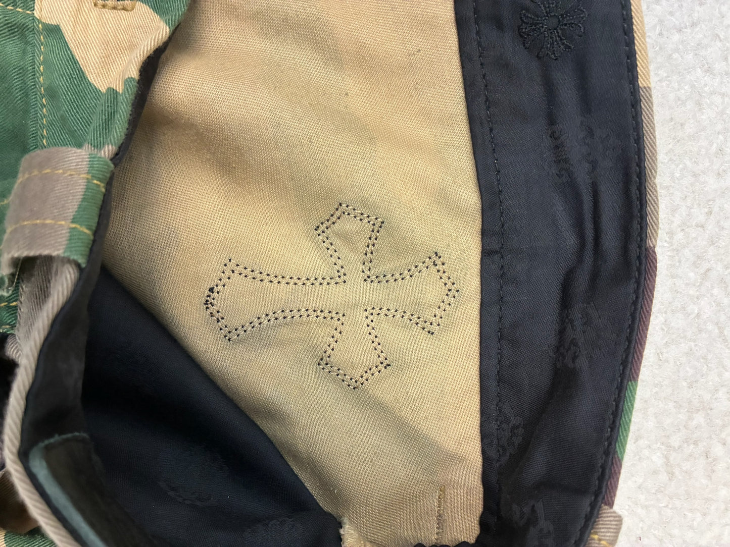 Chrome Hearts Matty Boy Sex Record Green Camo Shorts