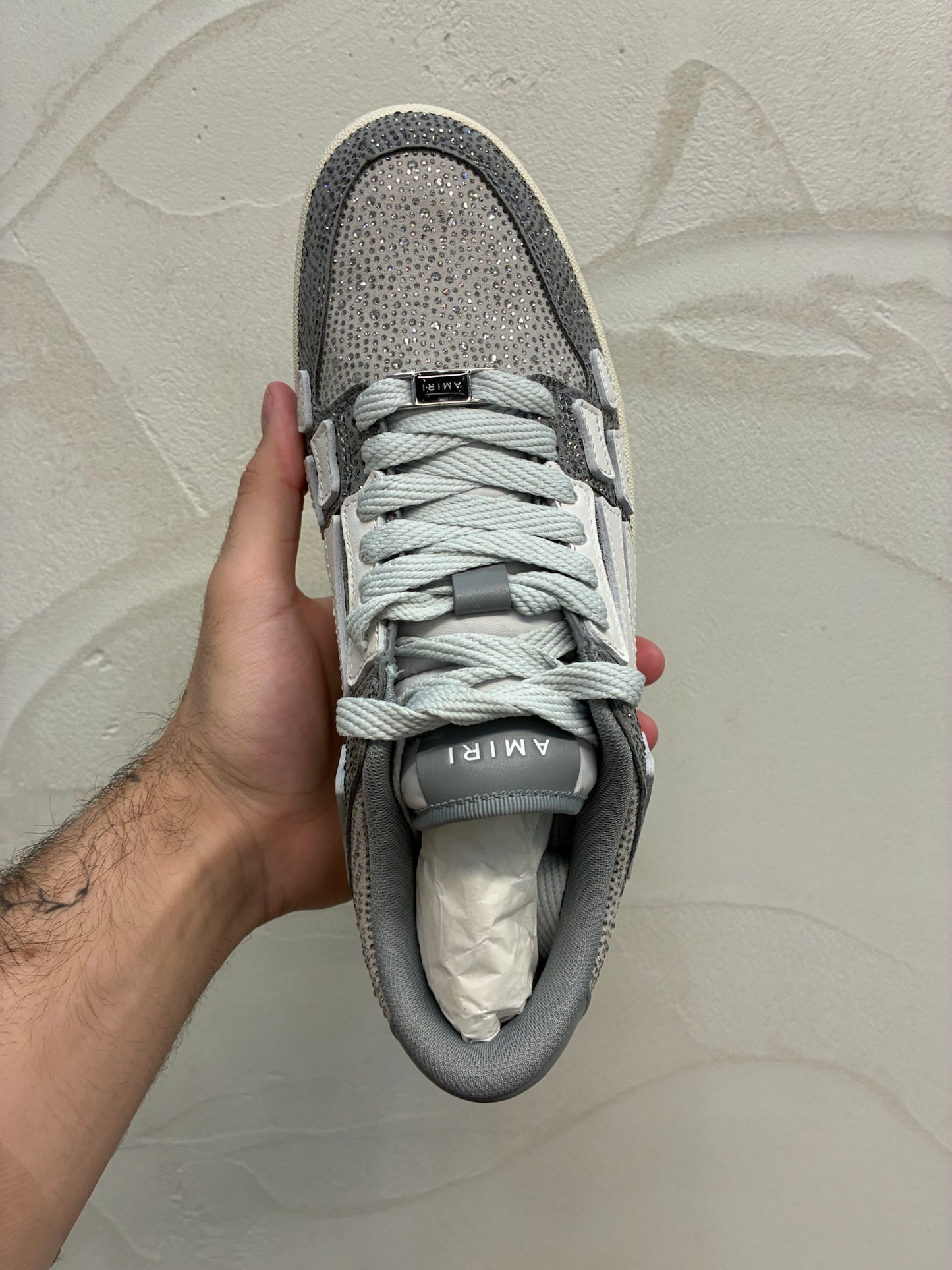 Amiri Crystal Skel-Top Low Sneakers