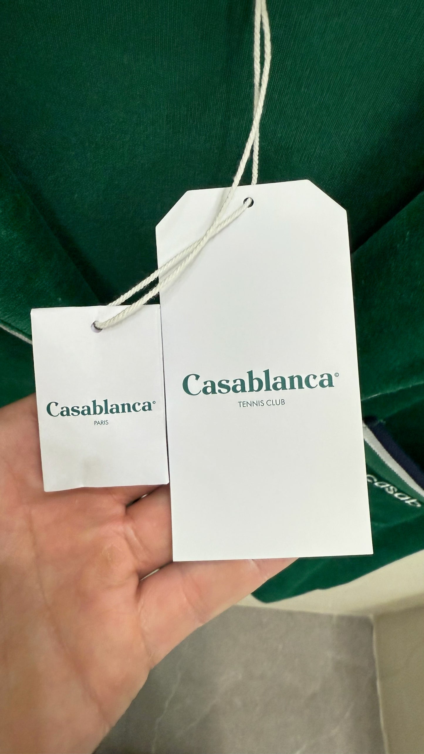 Casablanca Velour Shirt Green