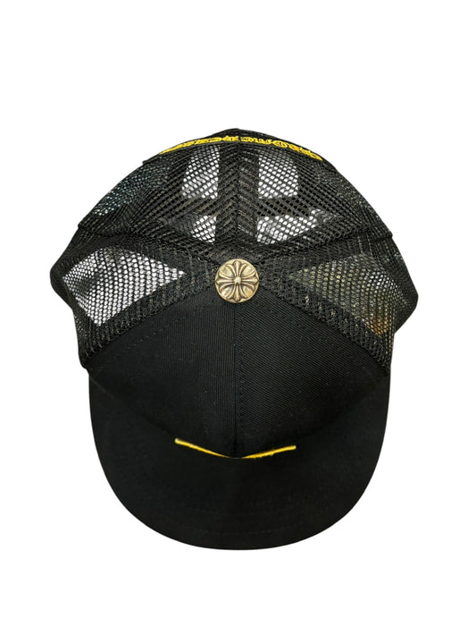 Chrome Hearts Plus Cross Seal Stamp Trucker Hat Black