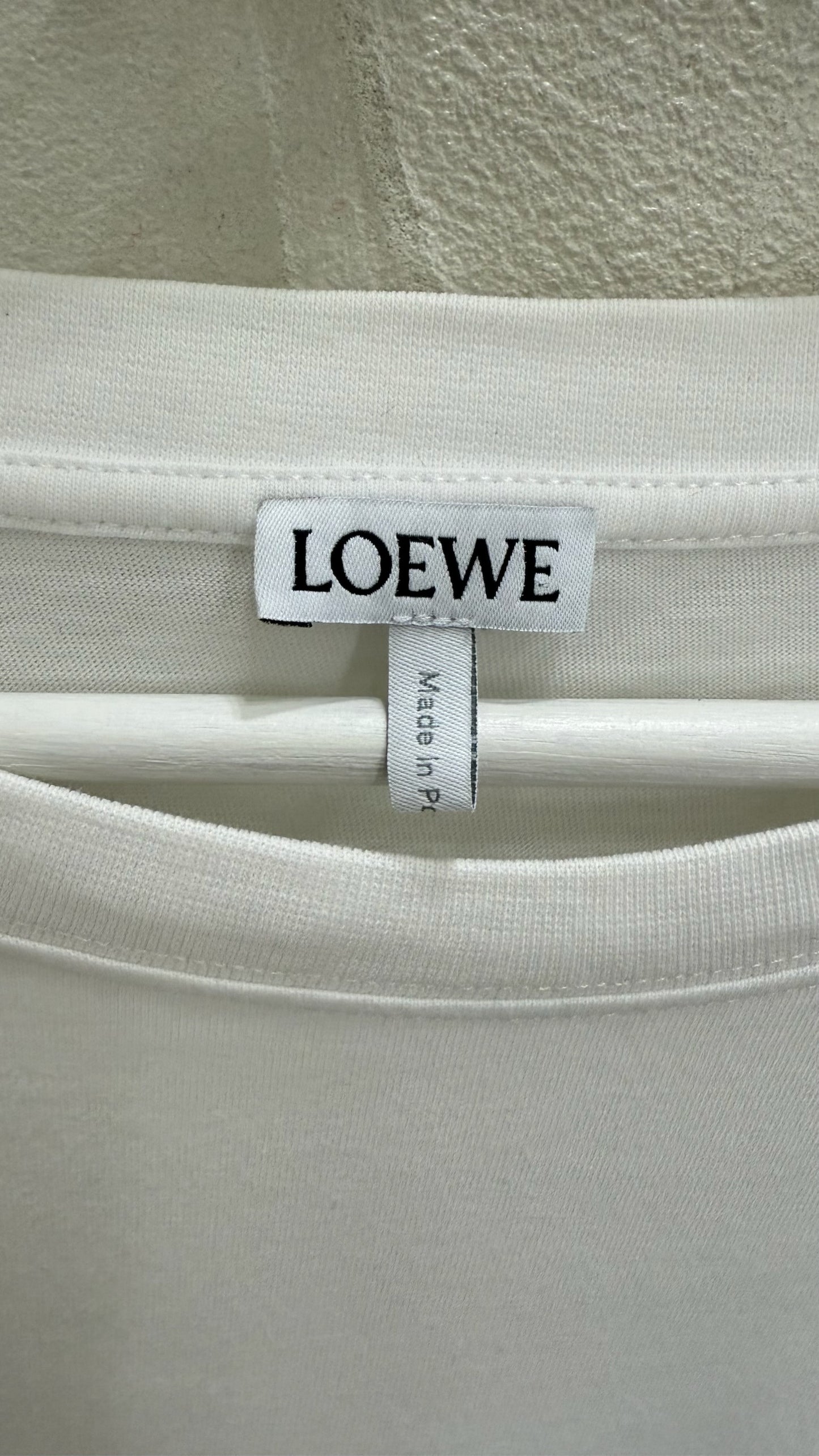 Loewe Anagram Pocket Short Sleeve White/Blue Tee
