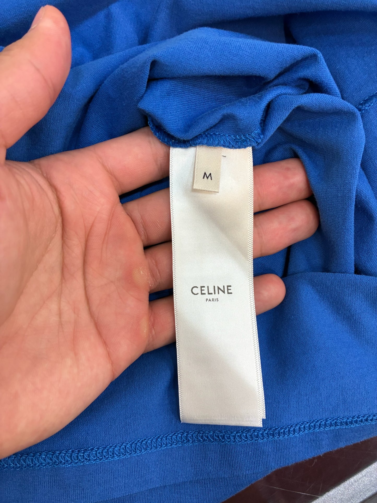 Celine Blue Logo T-Shirt