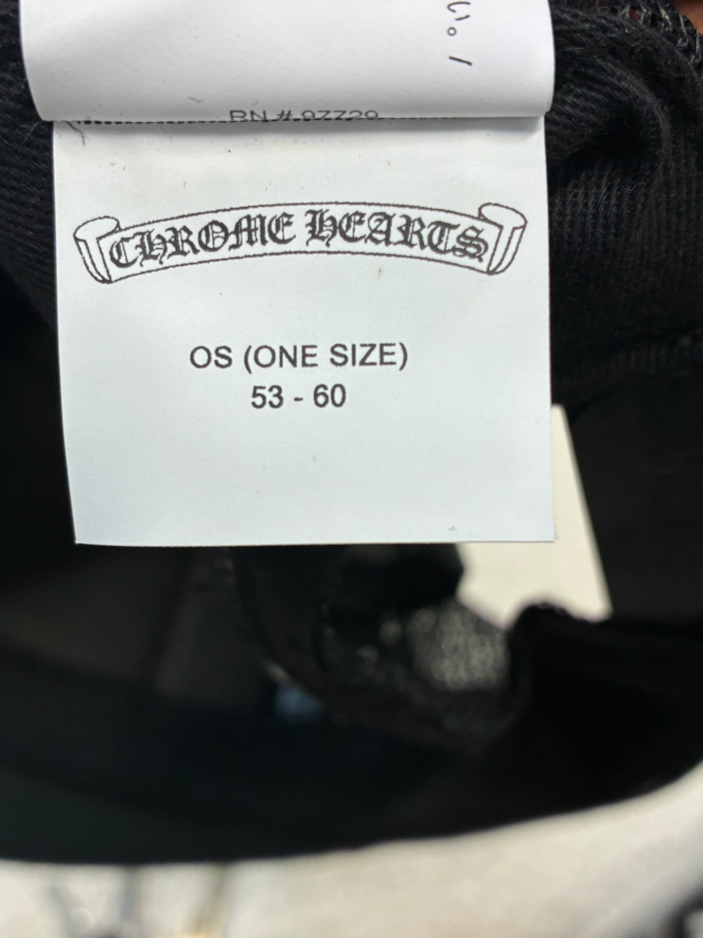 Chrome Hearts Chomper Hollywood Hat Black