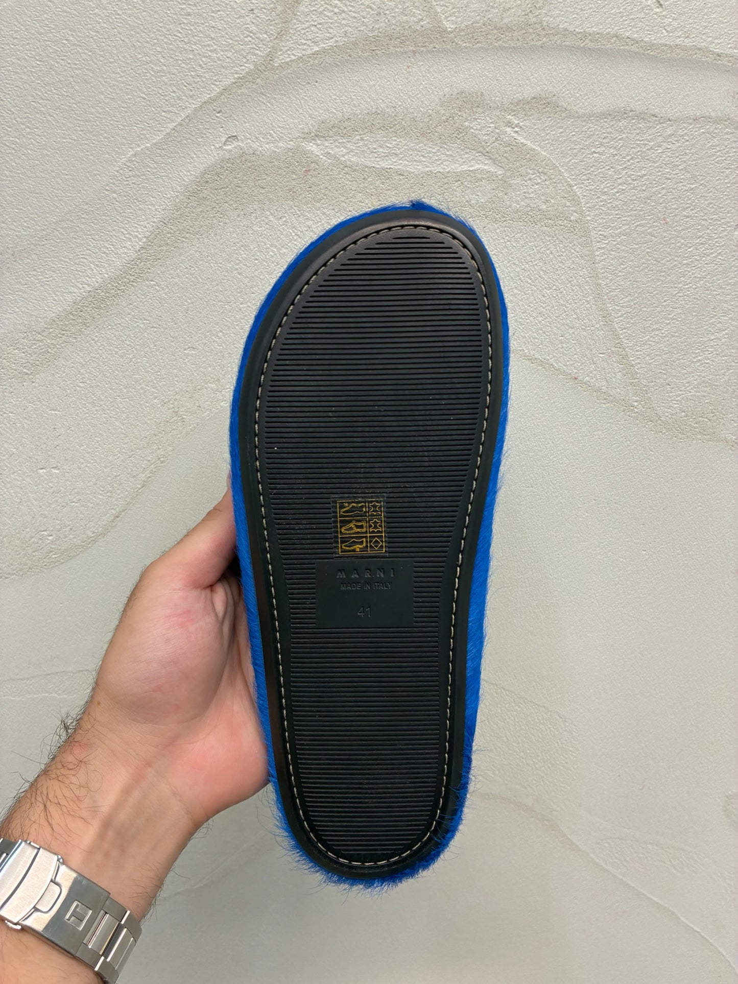 Marni Blue Fussbet Sabot