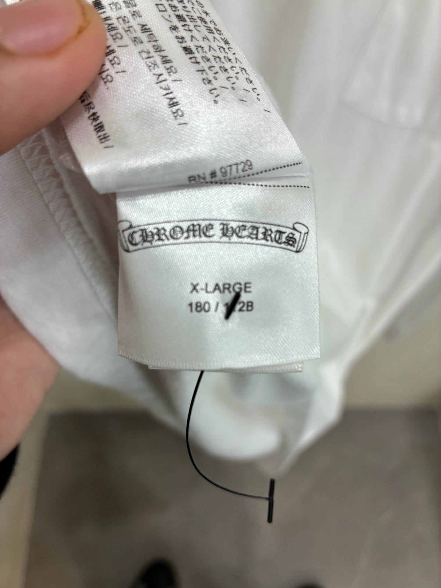 Chrome Hearts Neck Logo Long Sleeve Crewneck