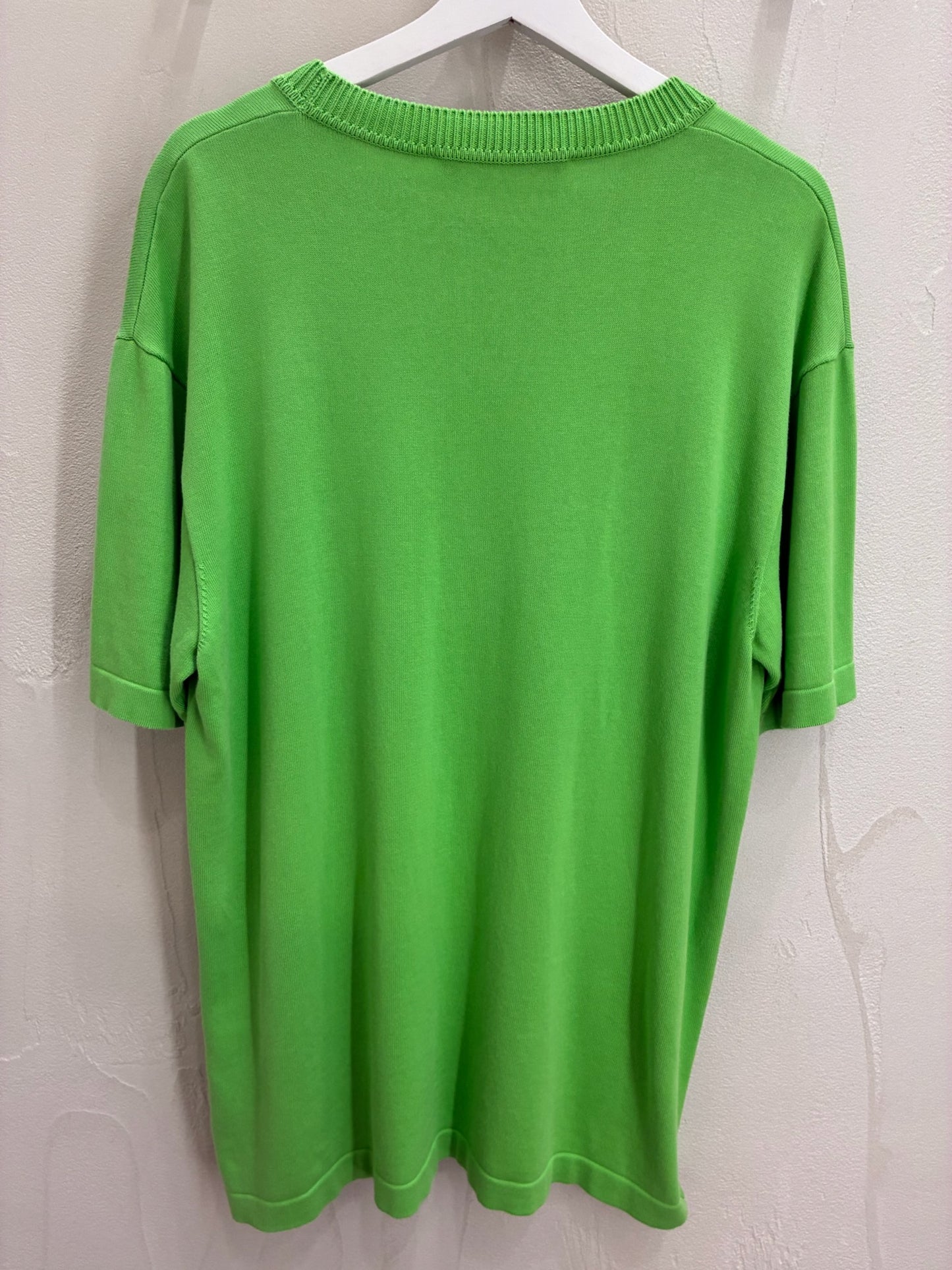 Louis Vuitton Green & White Pin Logo Embroidered T-Shirt