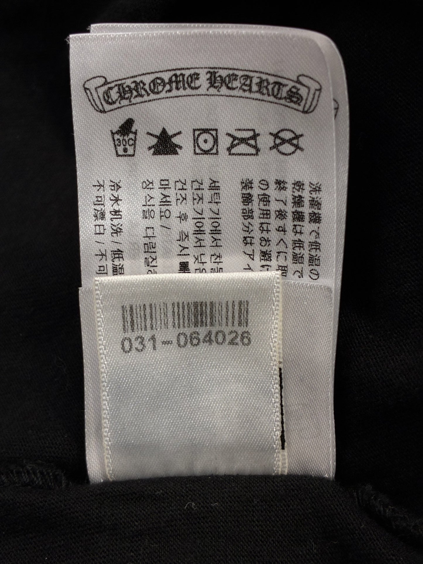 Chrome Hearts Multicolor Floral Long Sleeve Black Tee