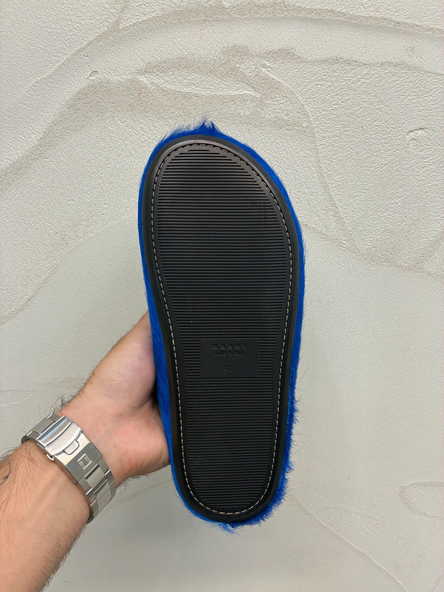 Marni Blue Fussbet Sabot