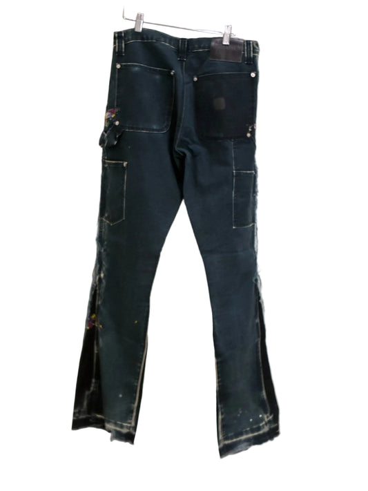 Gallery Dept Carpenter Flared Jeans Navy Blue