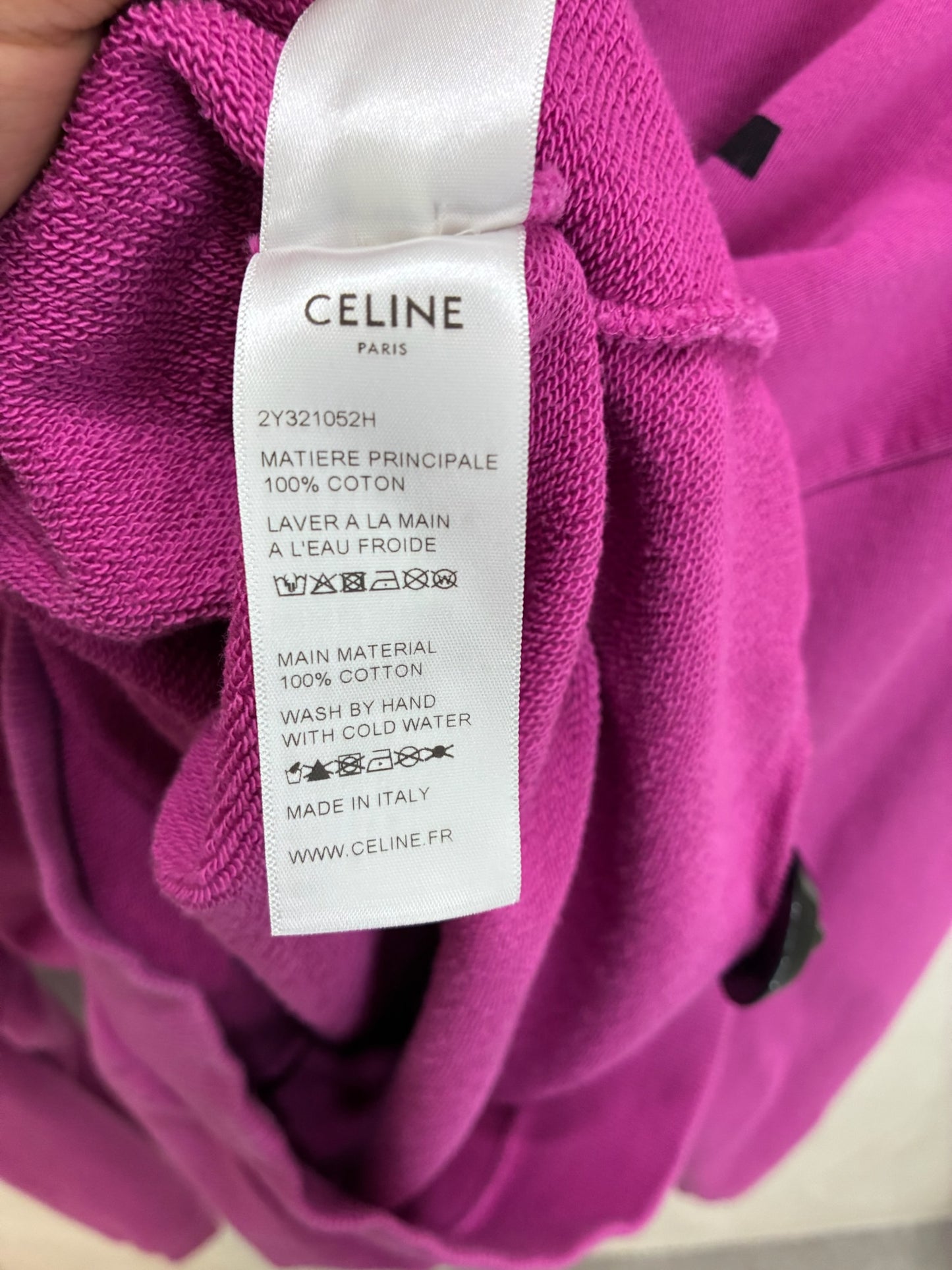 Celine Fuchsia Hoodie