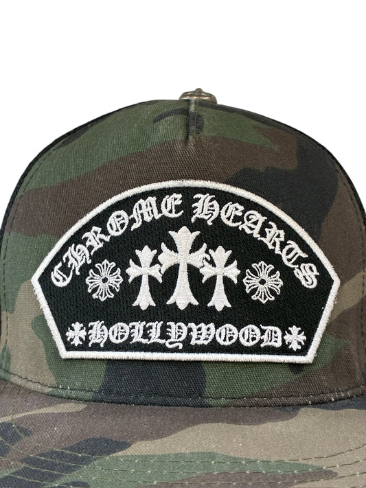 Chrome Hearts Triple Cross Hollywood Trucker Hat