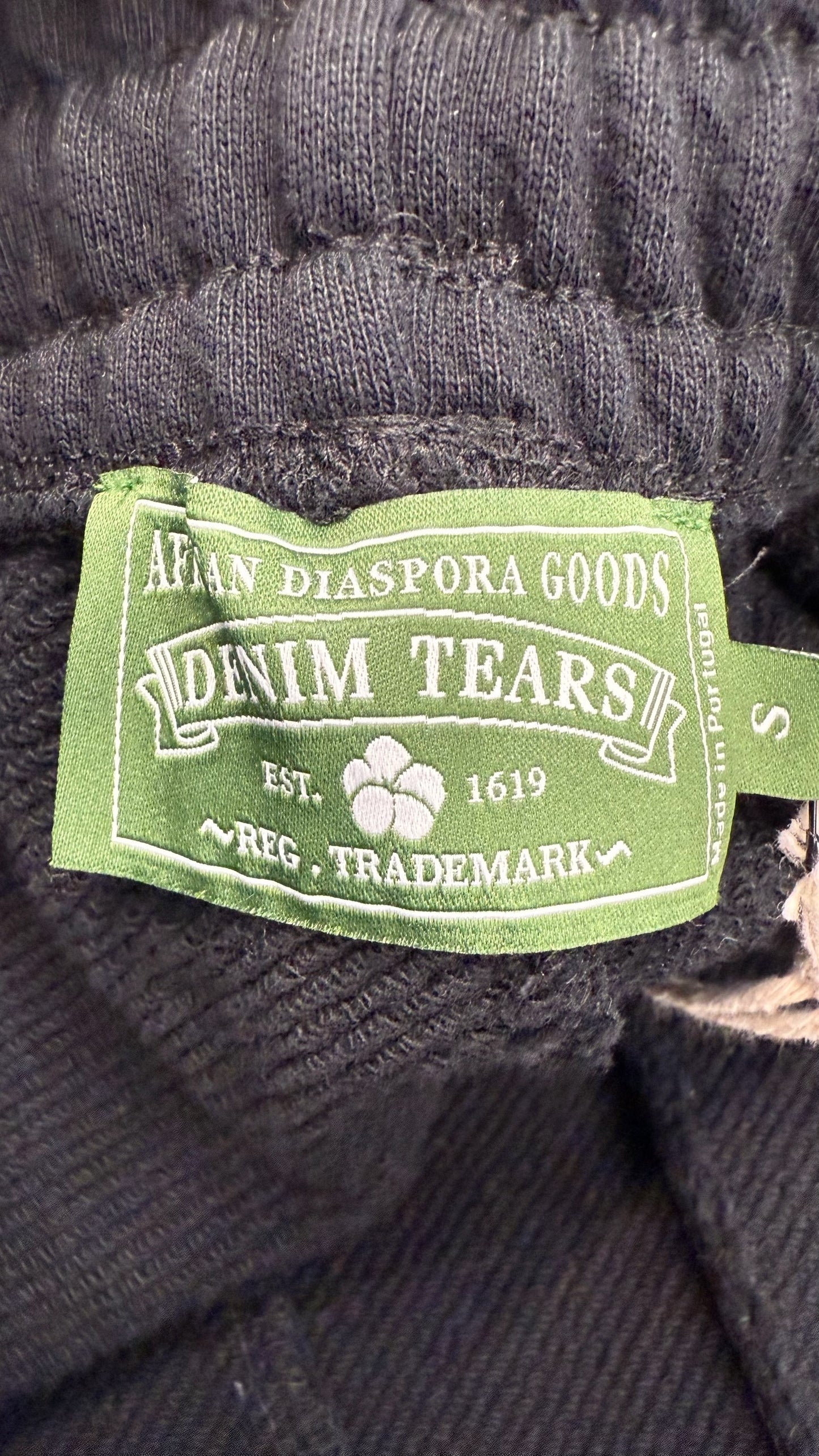 Denim Tears The Cotton Wreath Sweatpants Black