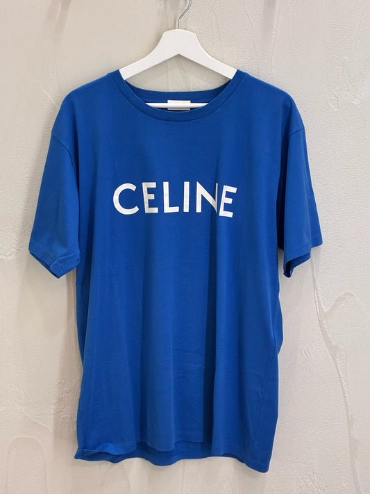 Celine Blue Logo T-Shirt