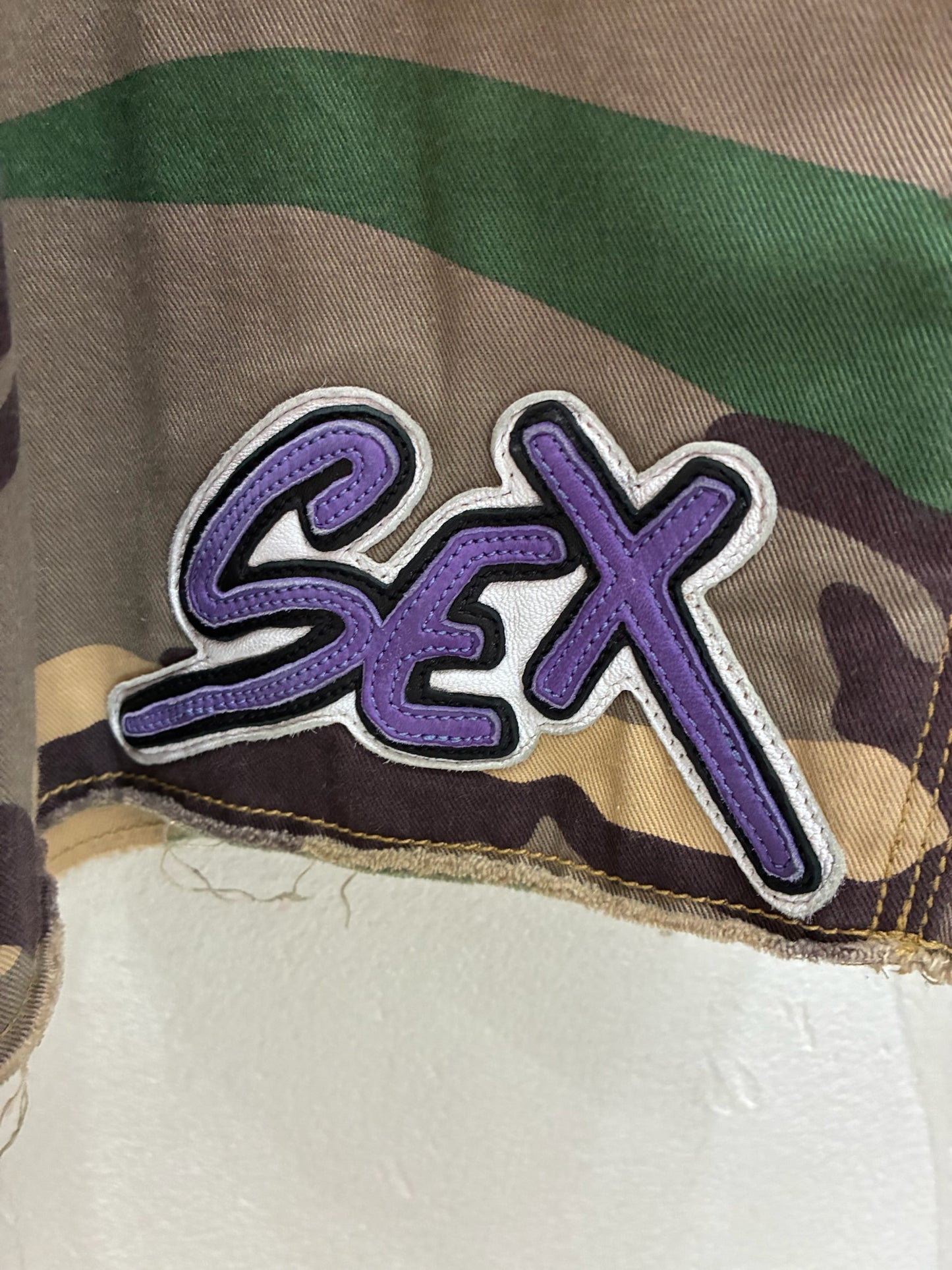 Chrome Hearts Matty Boy Sex Record Green Camo Shorts