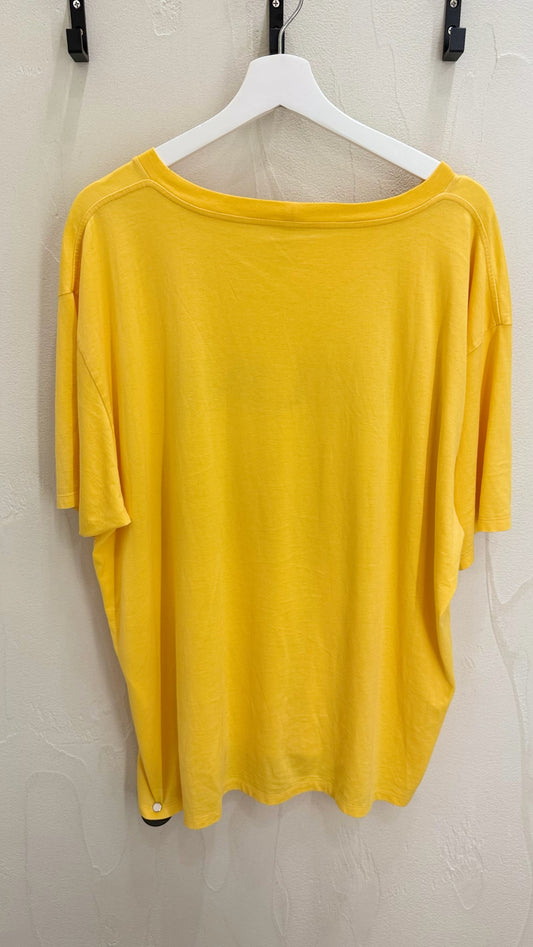 Celine Yellow Logo T Shirt