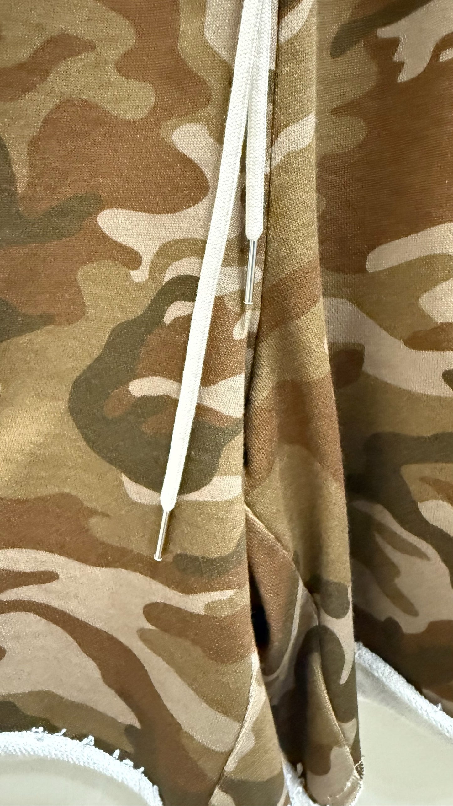 Celine Camo Print Logo Shorts