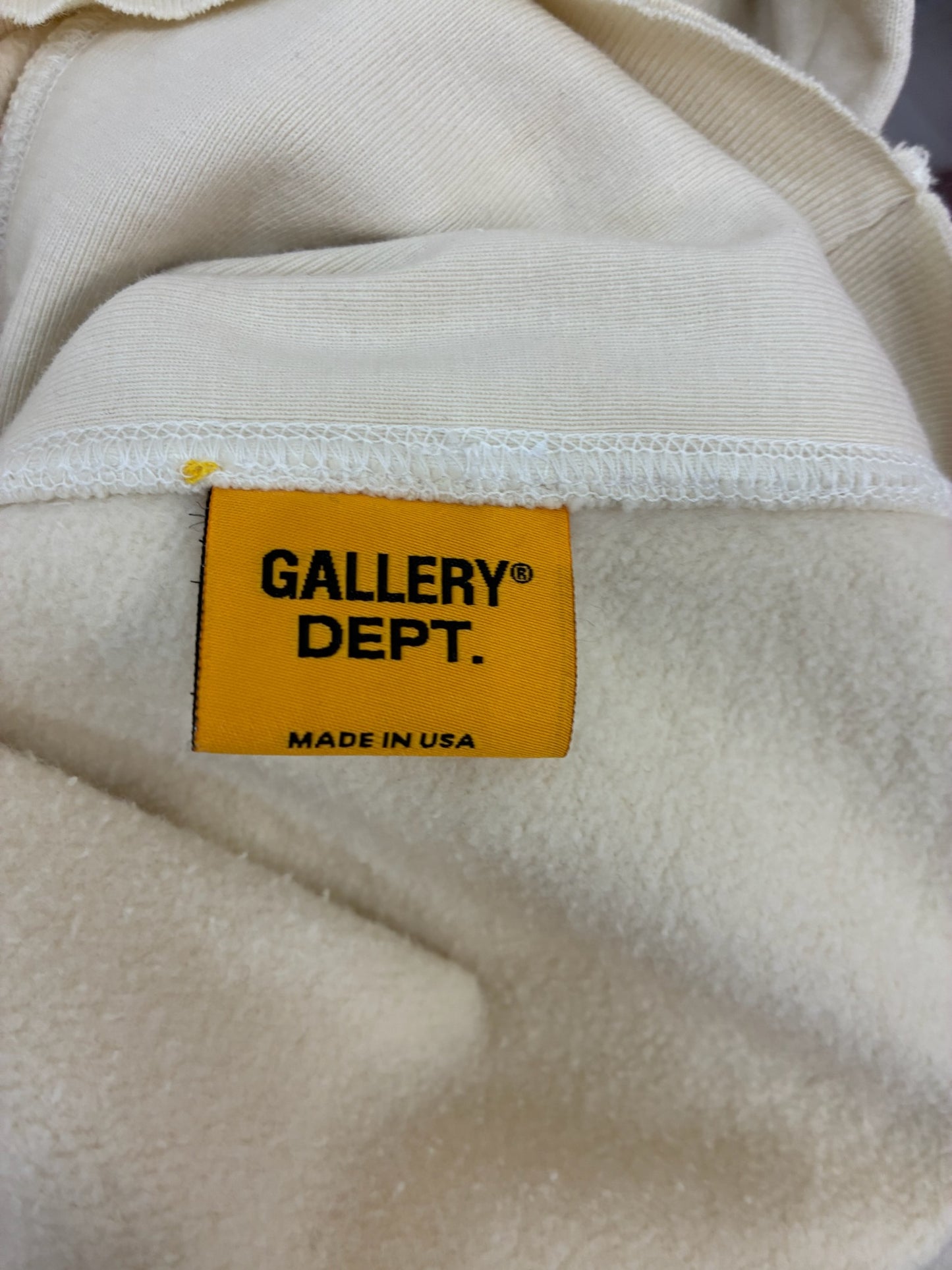 Gallery Dept Boxing Hoodie Cream