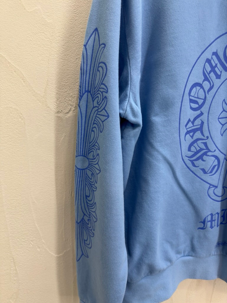 Chrome Hearts Miami Exclusive Horseshoe Hoodie 'Baby Blue'