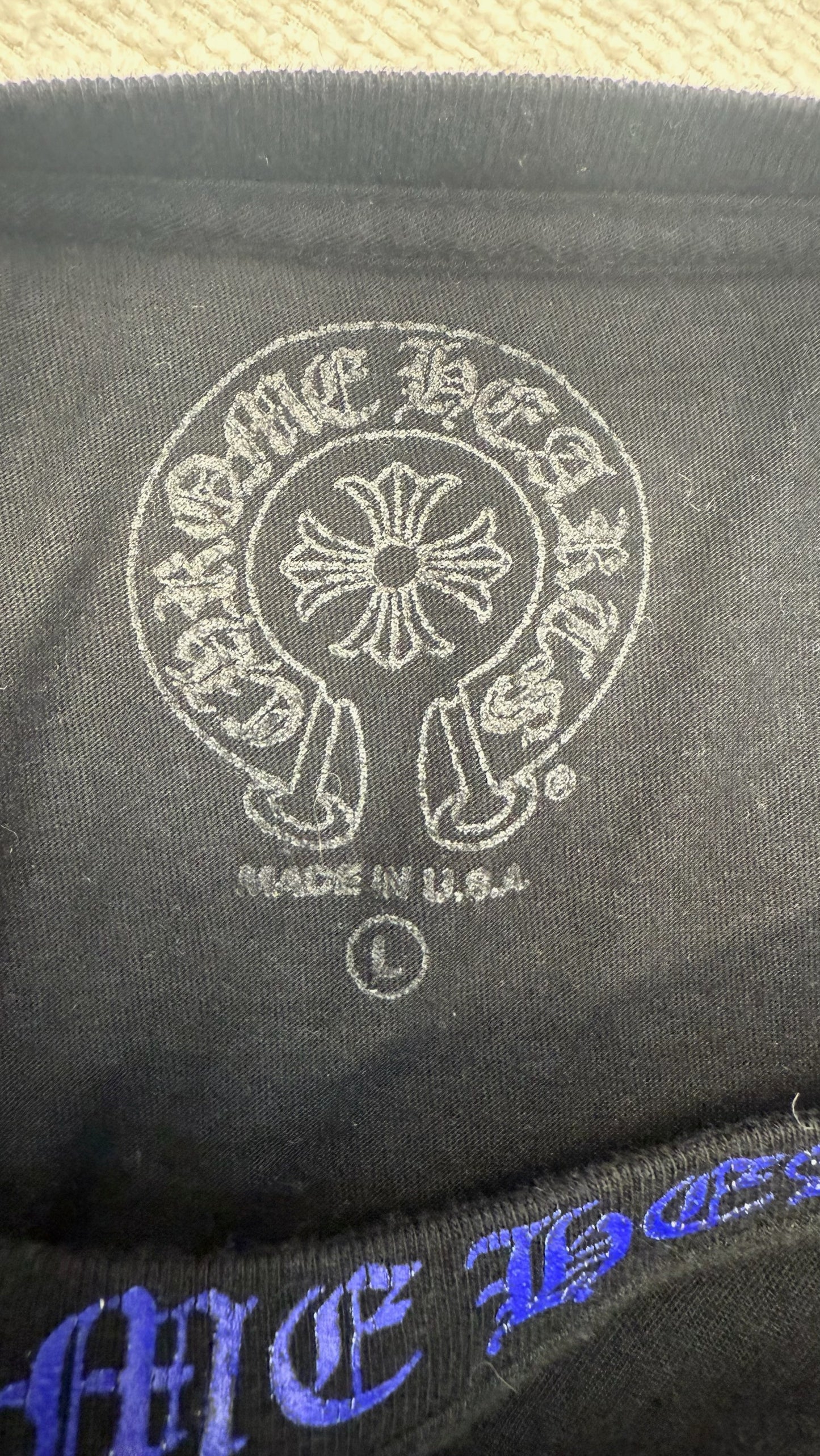 Chrome Hearts Neck Logo Long Sleeve Crewneck
