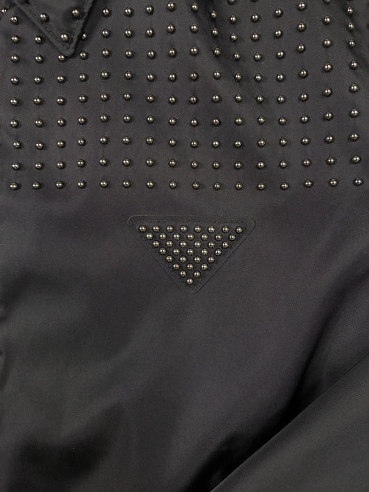 Prada Studded Re-Nylon Blouson Jacket