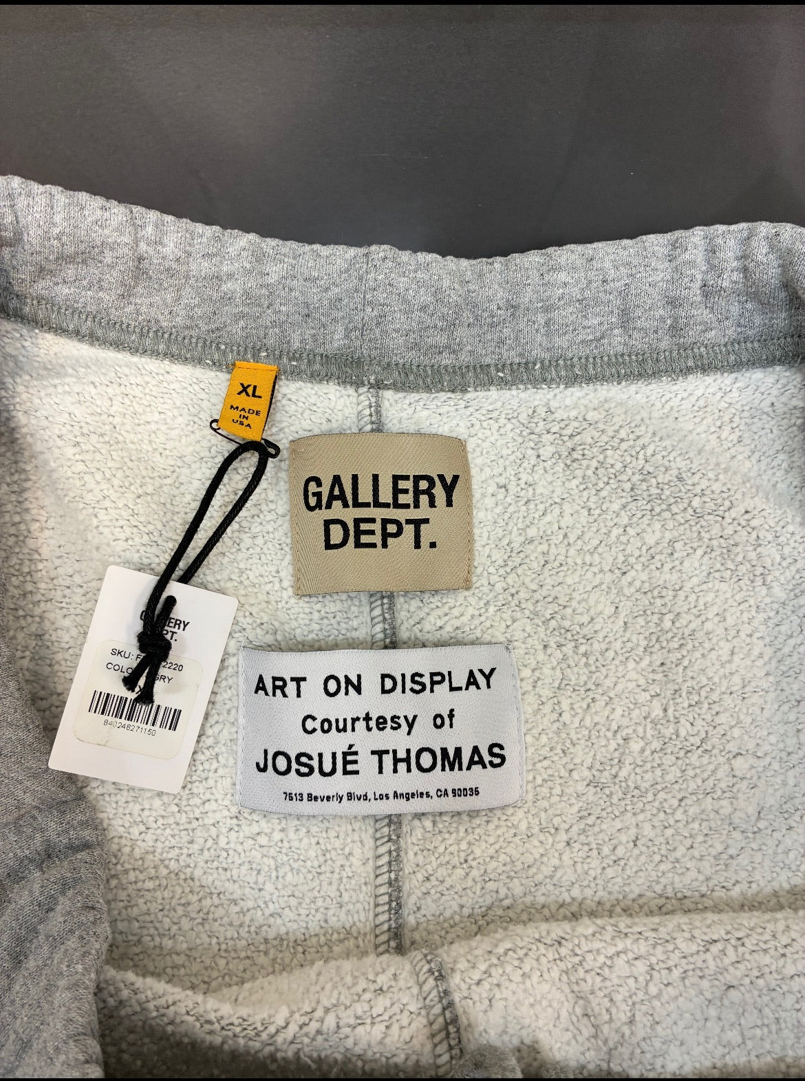 Gallery Dept Grey French Logo Shorts