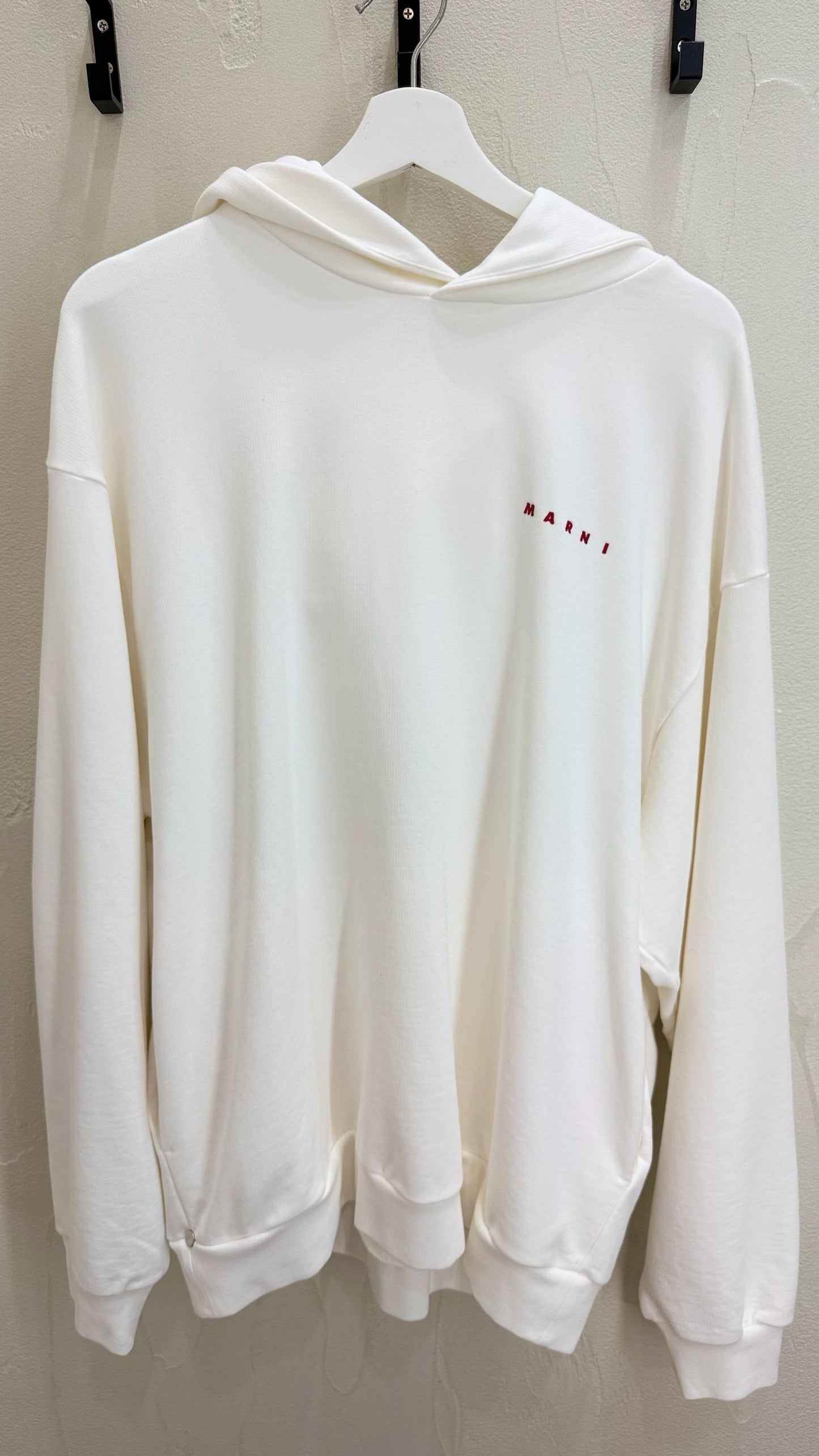 Marni Wrinkled Logo Hoodie