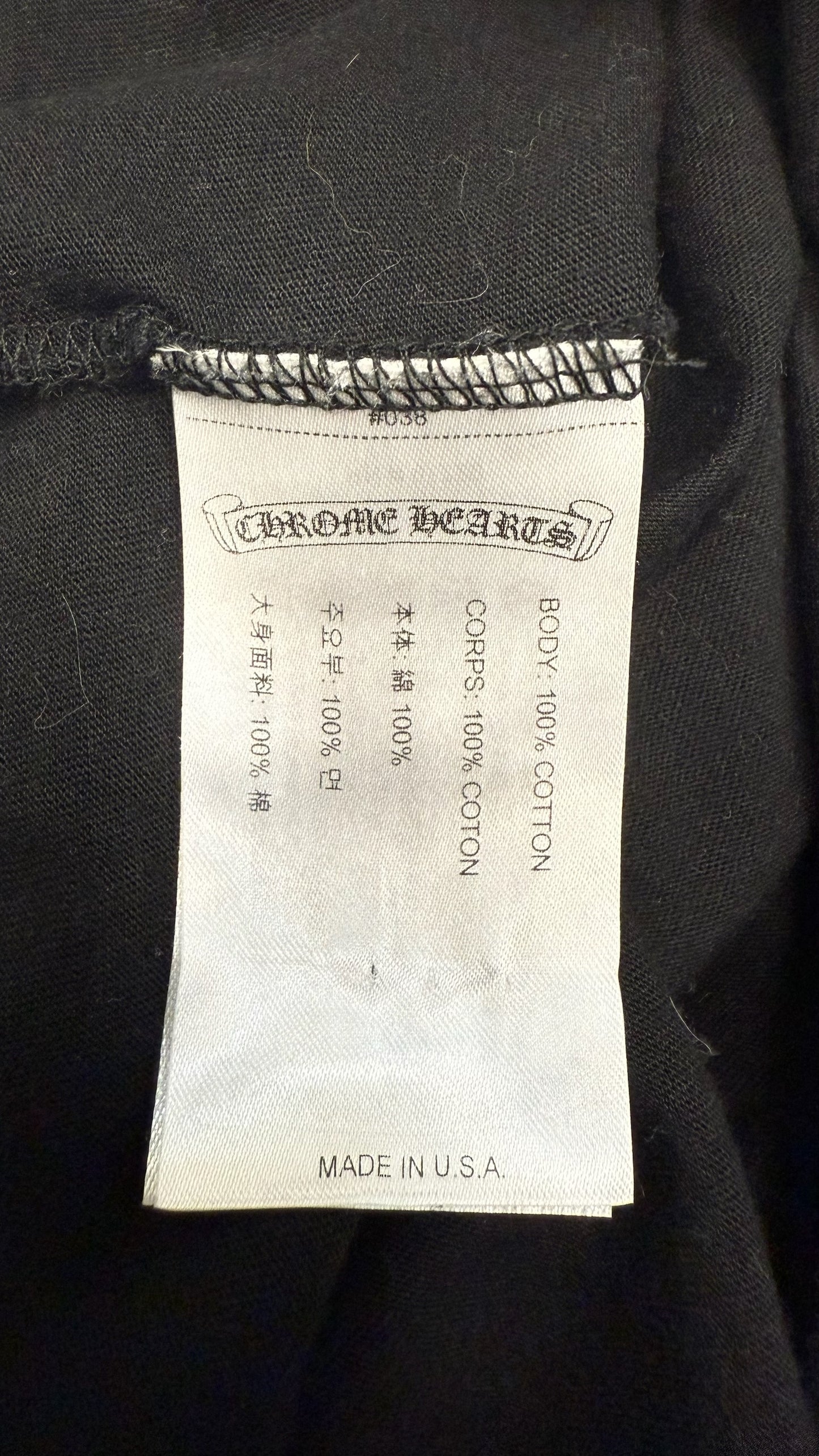 Chrome Hearts Neck Logo Long Sleeve Crewneck
