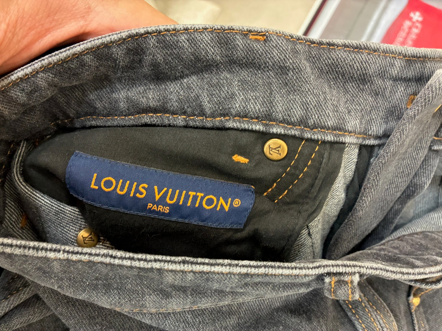Louis Vuitton Monogram Flower Denim Pants