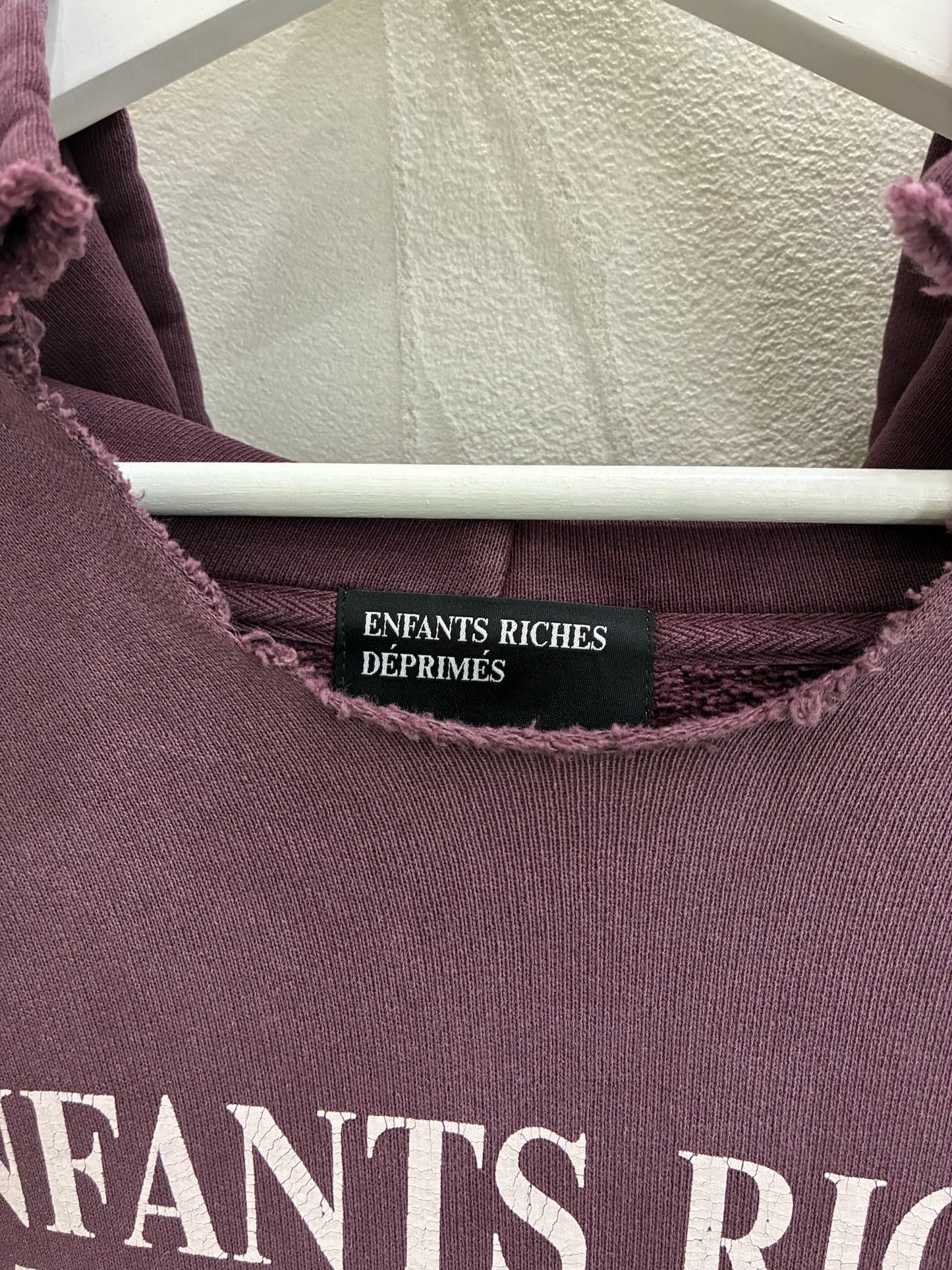 Enfants Riches Deprimes Logo Hoodie Burgundy