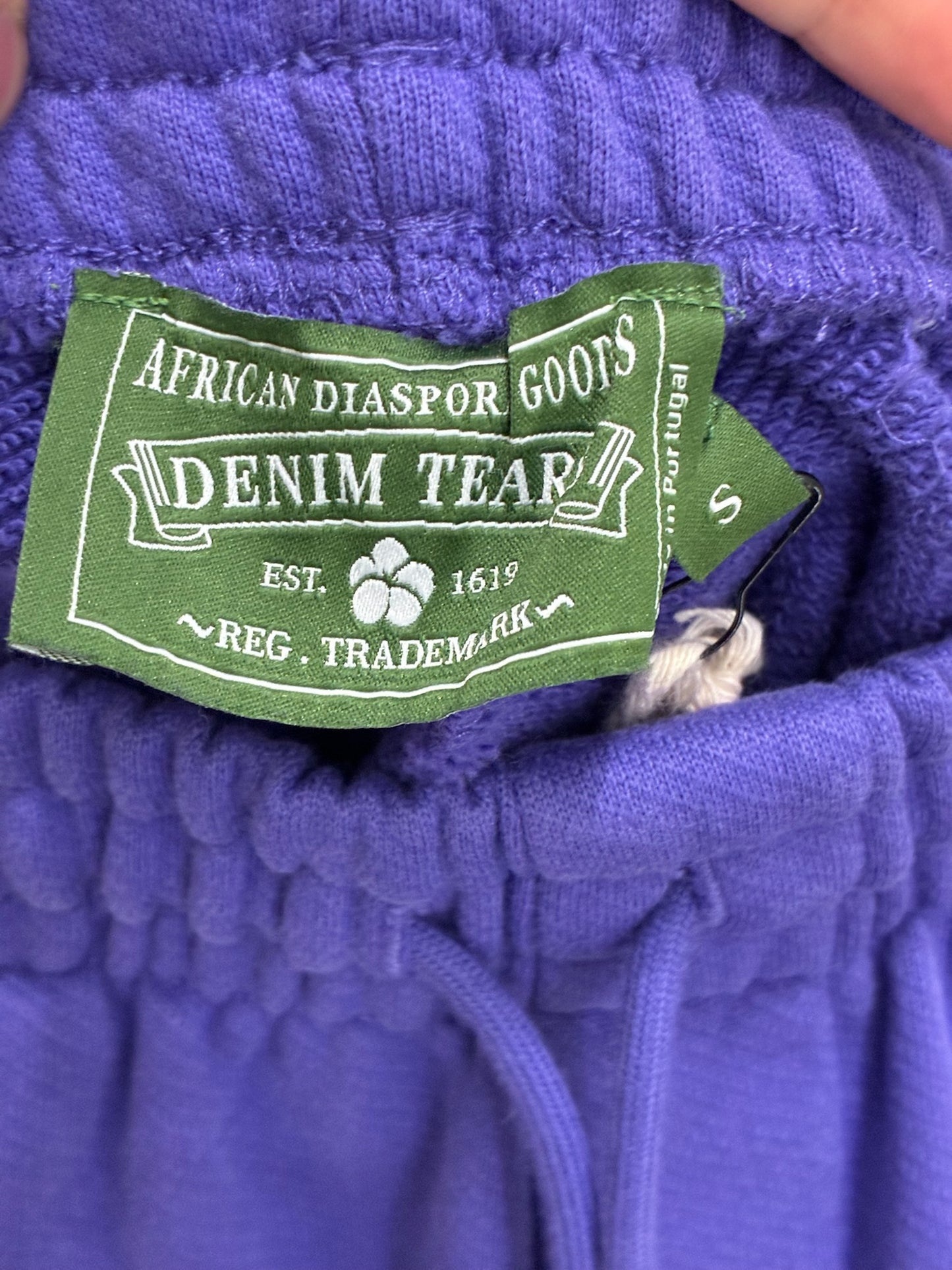 Denim Tears Big Purple Cotton Shorts