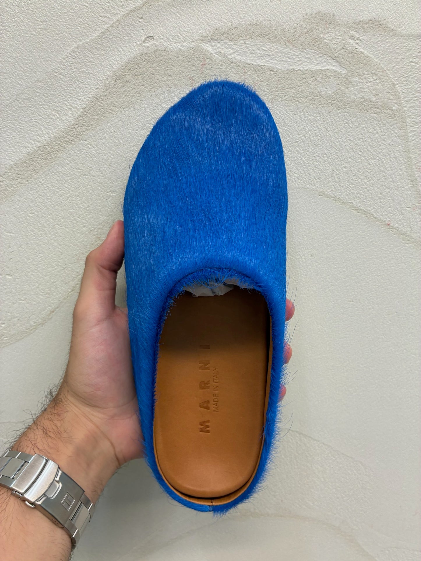 Marni Blue Fussbet Sabot