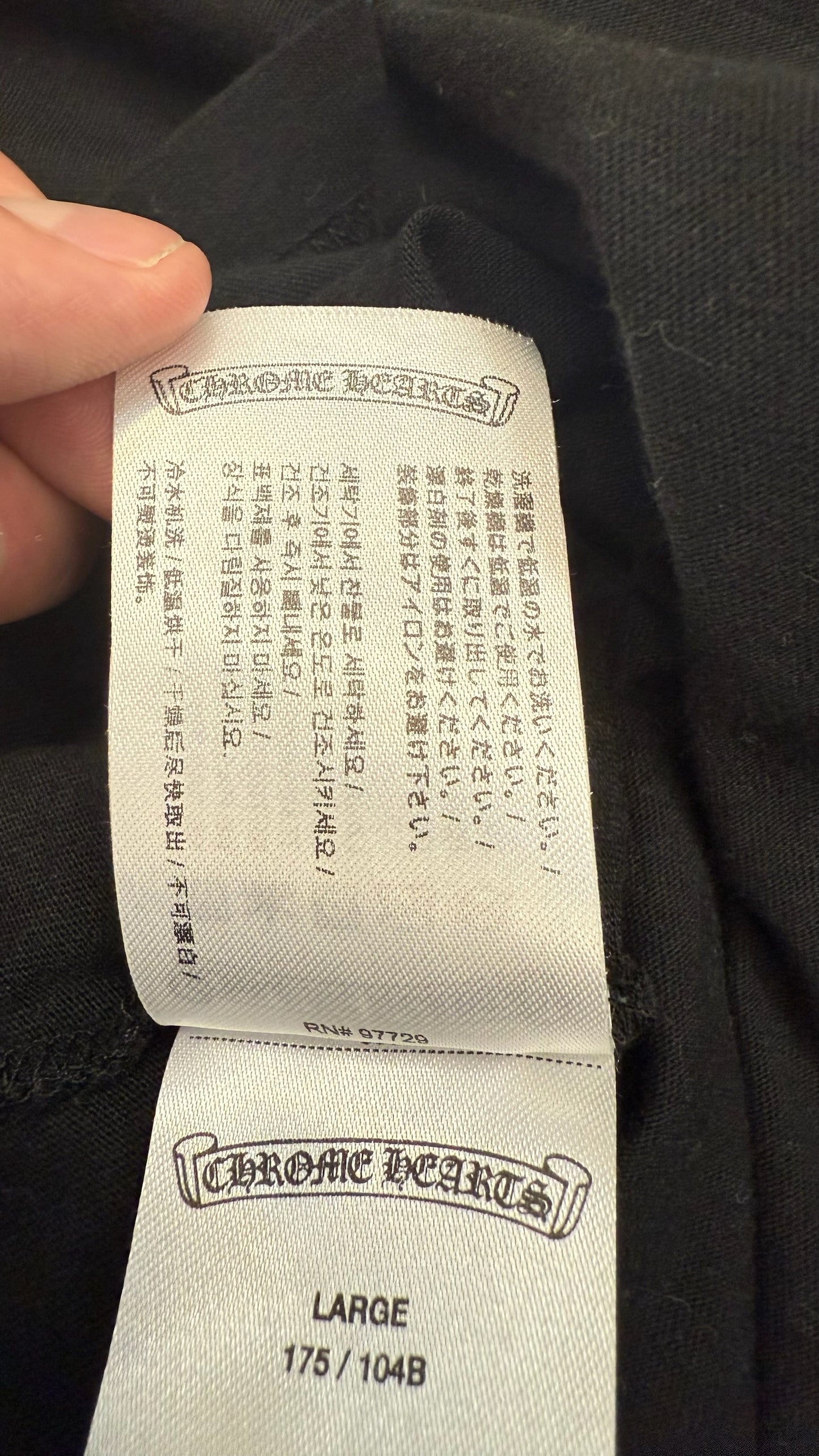Chrome Hearts Neck Logo Long Sleeve Crewneck