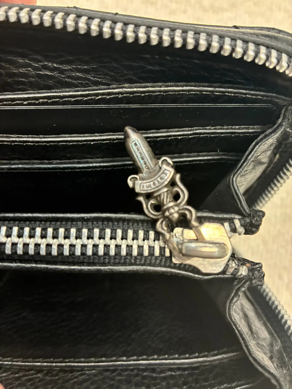 Chrome Hearts Cemetery Leather Wallet