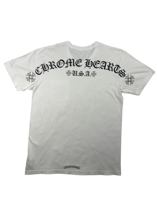 Chrome Hearts Shoulder Logo Pocket Tee USA Edition White