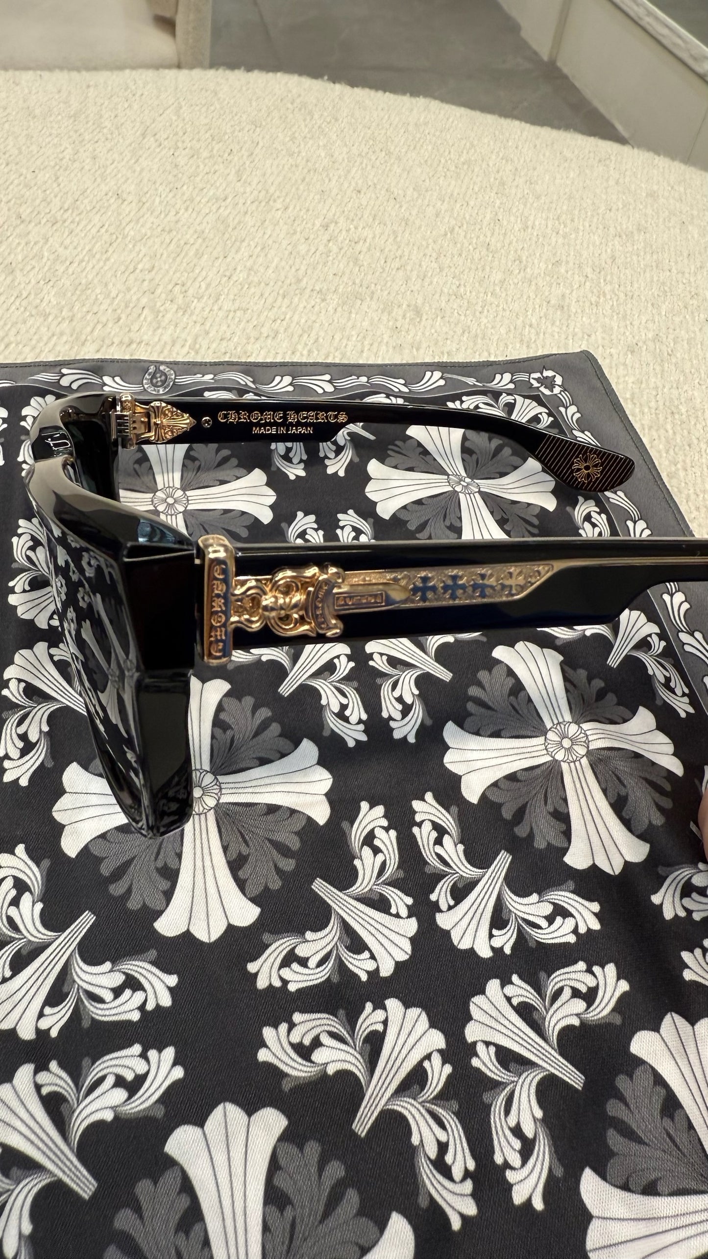 Chrome Hearts Box-Officer Glasses 'Black'