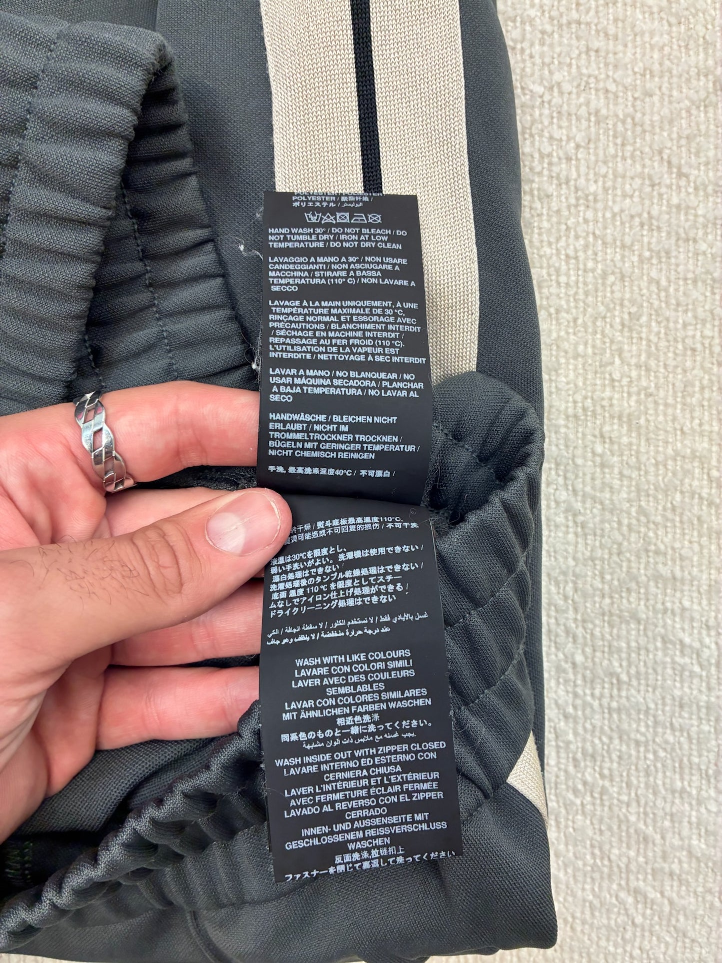 Palm Angels Track Pants Dark Grey