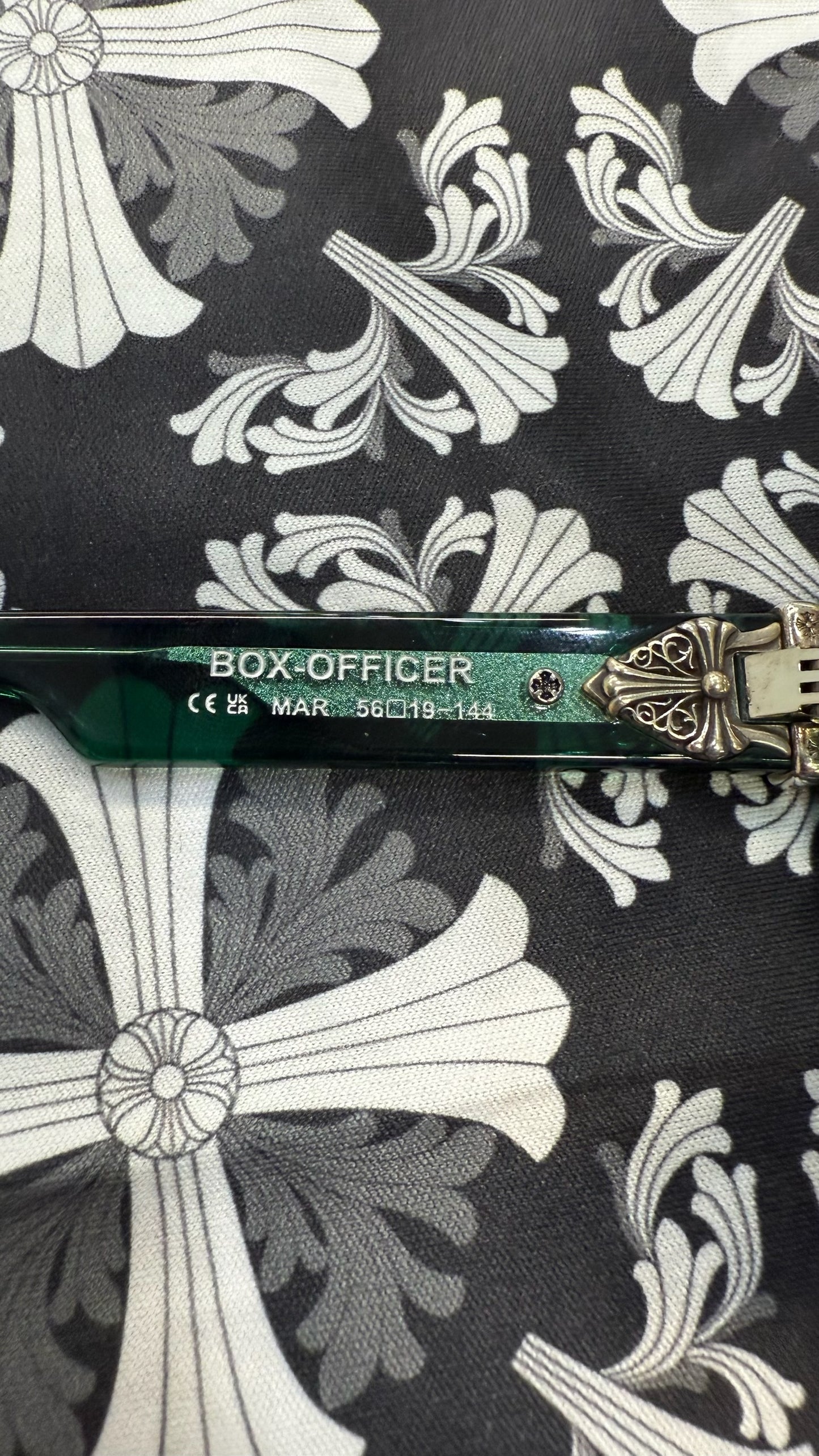 Chrome Hearts Box-Officer Glasses Green
