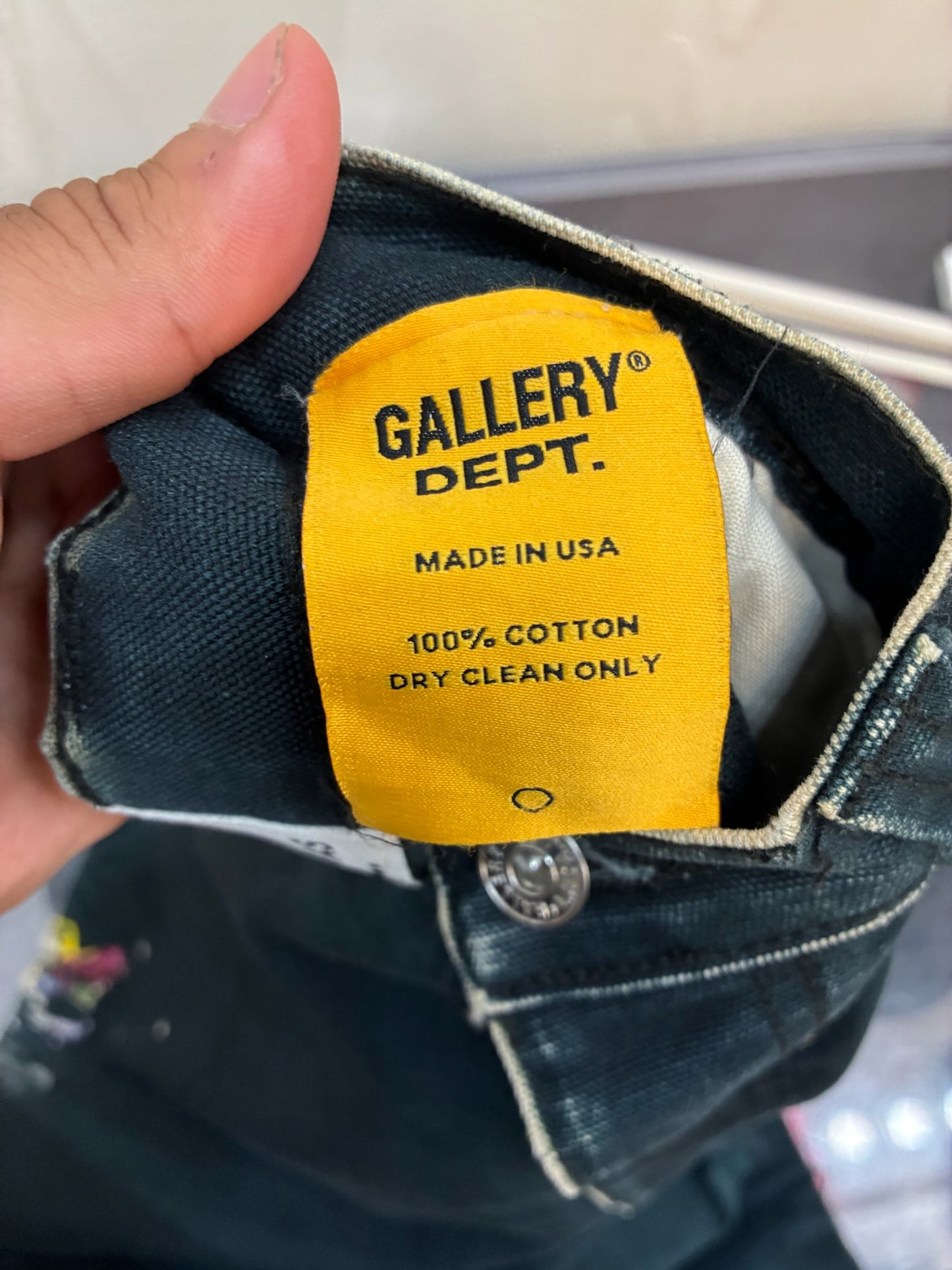 Gallery Dept Carpenter Flared Jeans Navy Blue