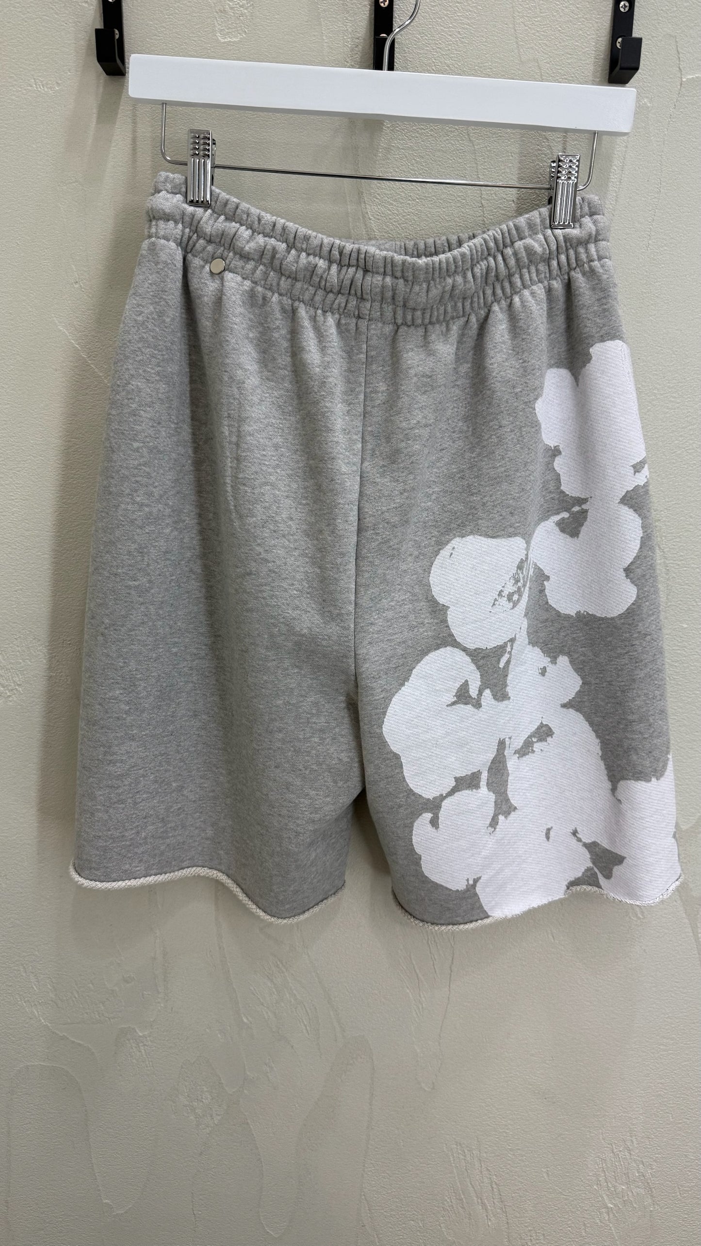 Denim Tears Big Grey Mono Cotton Shorts