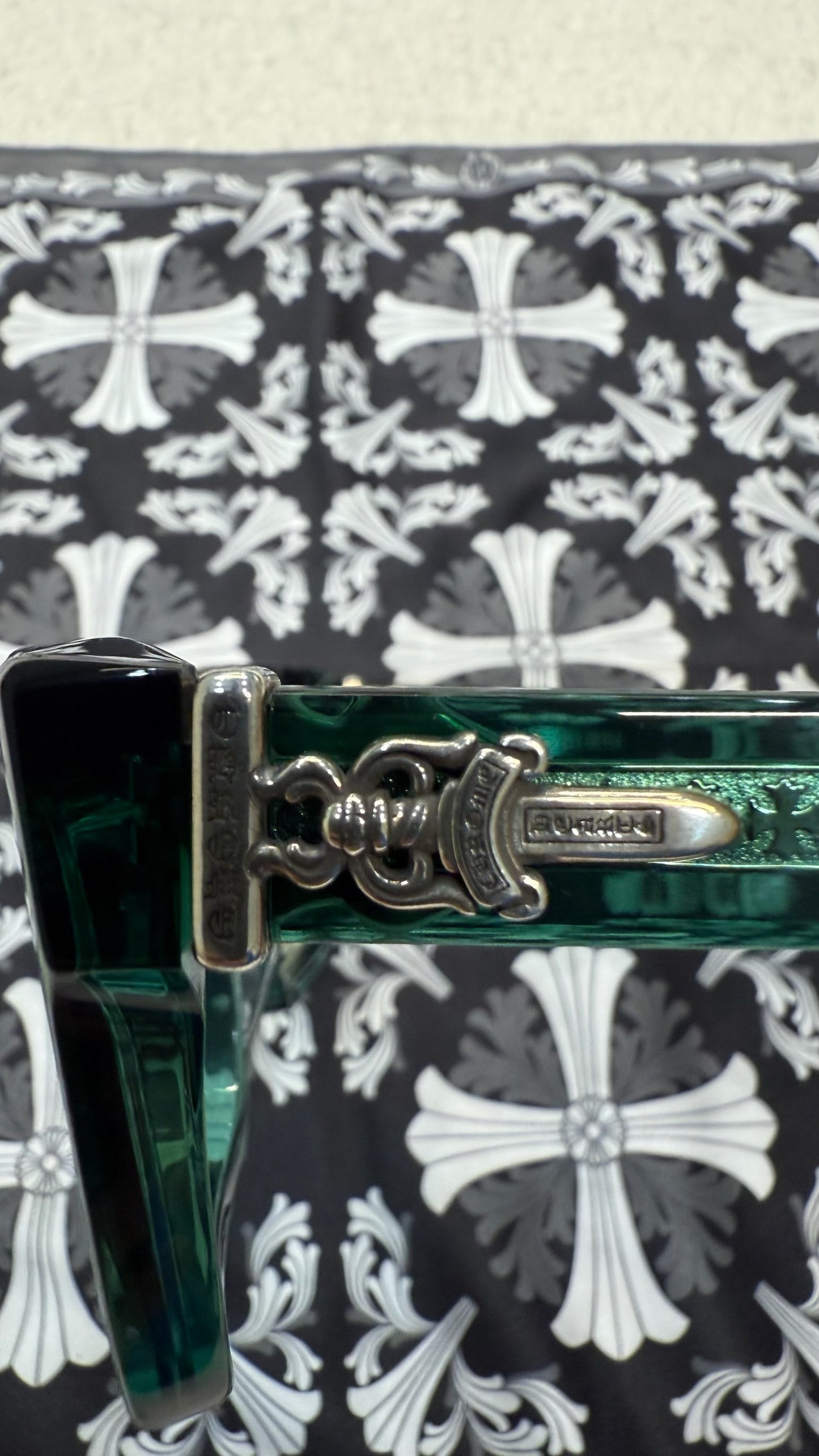 Chrome Hearts Box-Officer Glasses Green