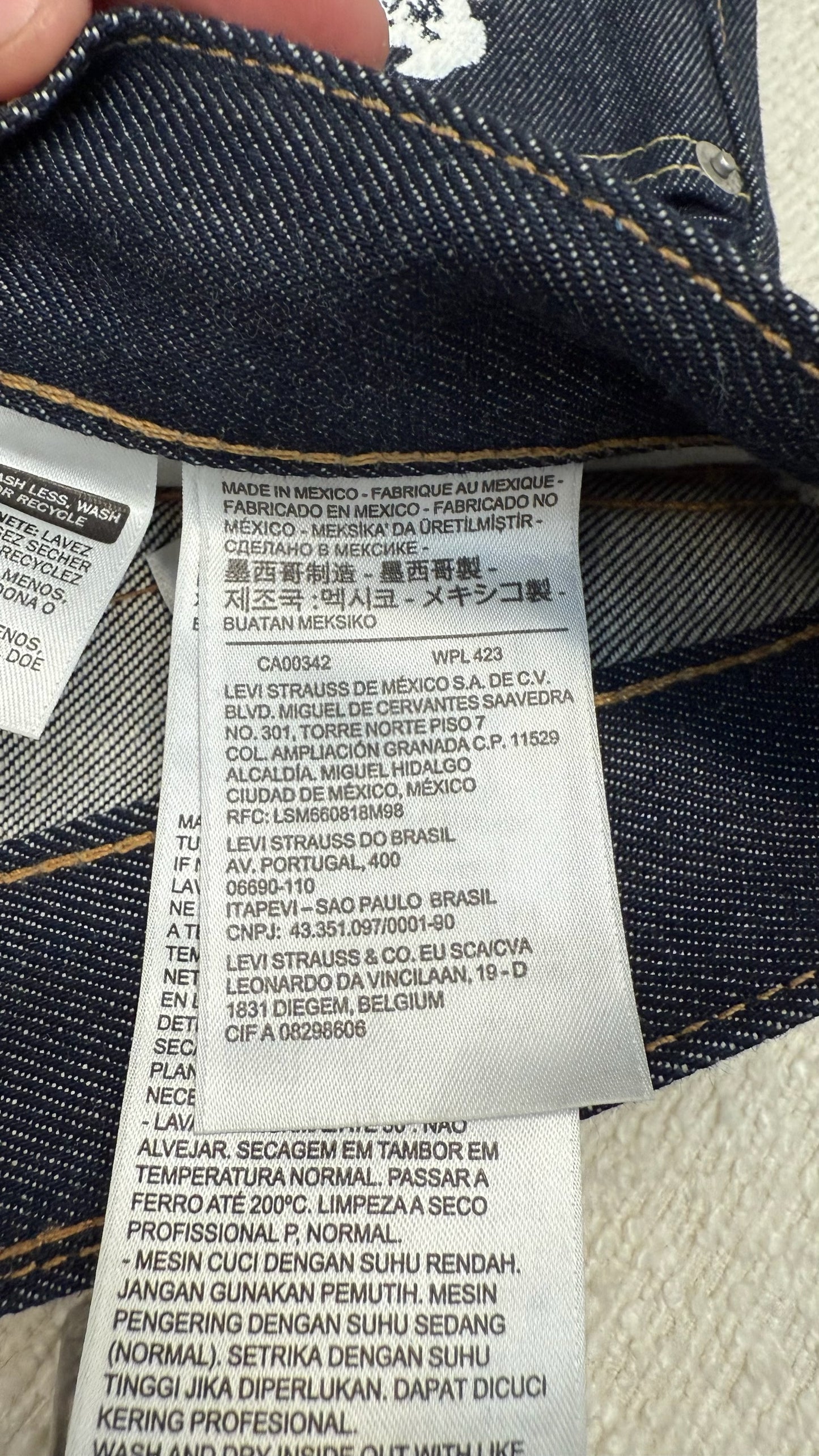 Denim Tears x Levi's Cotton Wreath Print Selvedge Jeans