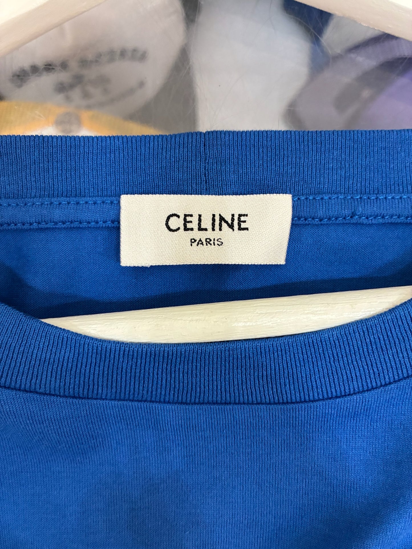 Celine Blue Logo T-Shirt
