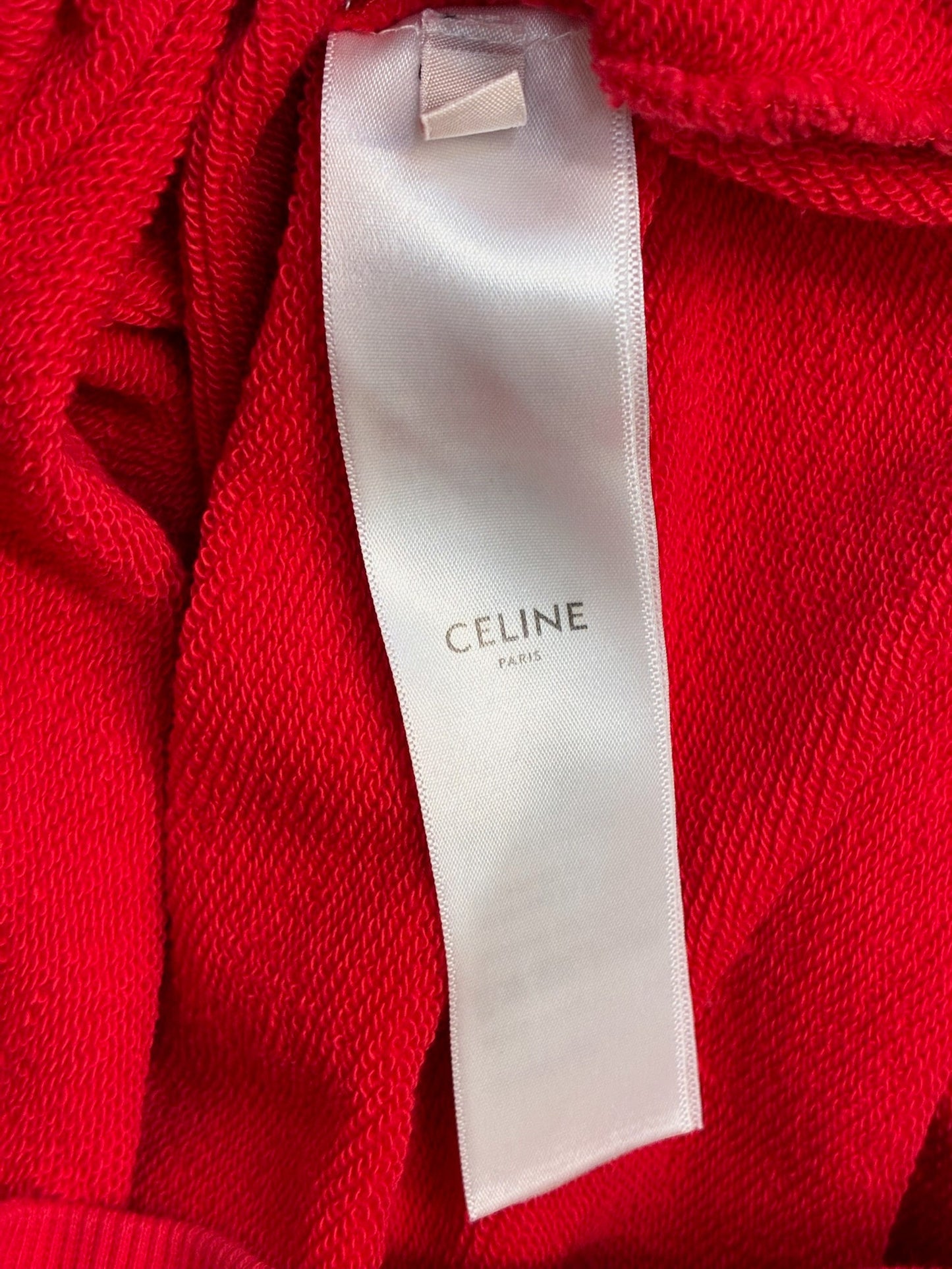 Celine Red Logo Hoodie