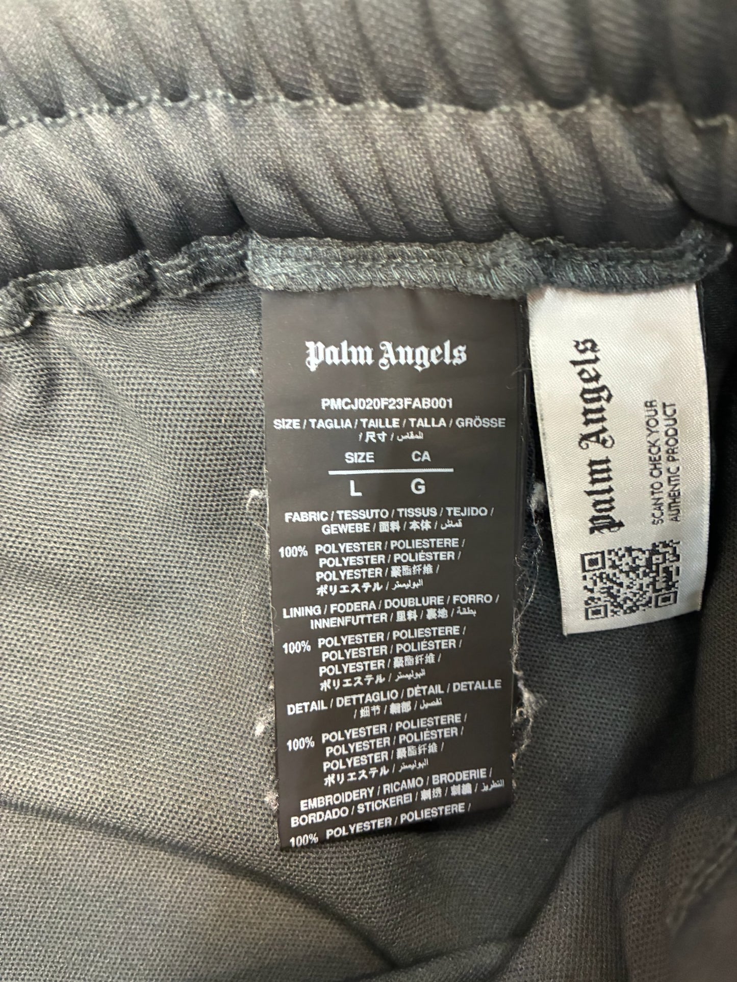 Palm Angels Track Pants Dark Grey