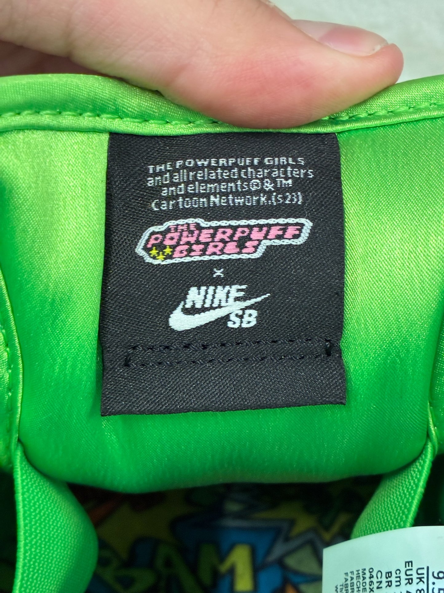 the Powerpuff Girls x Dunk Low Pro SB QS 'Buttercup'