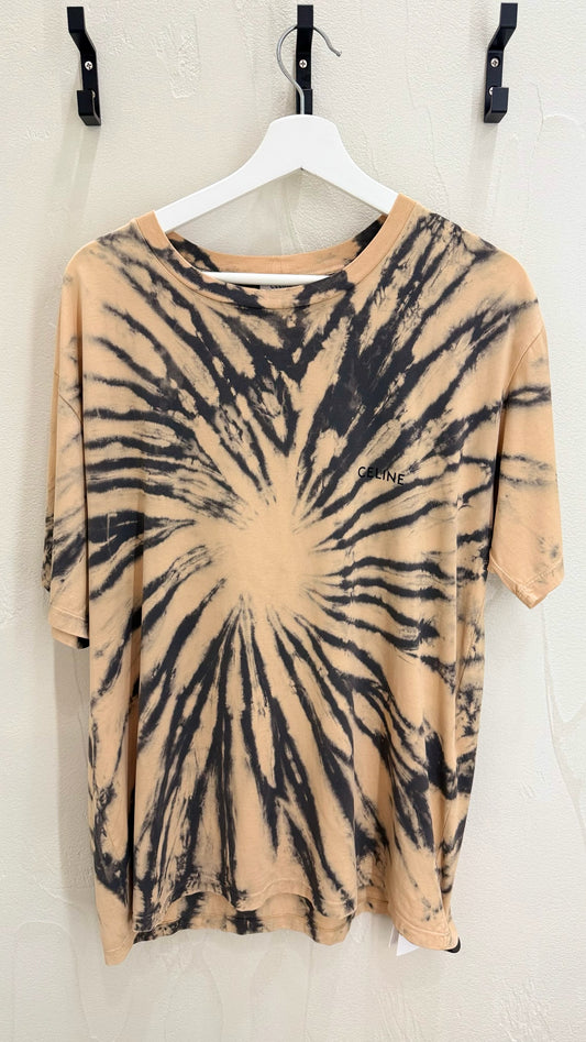 Celine Loose Logo Tie Dye T Shirt