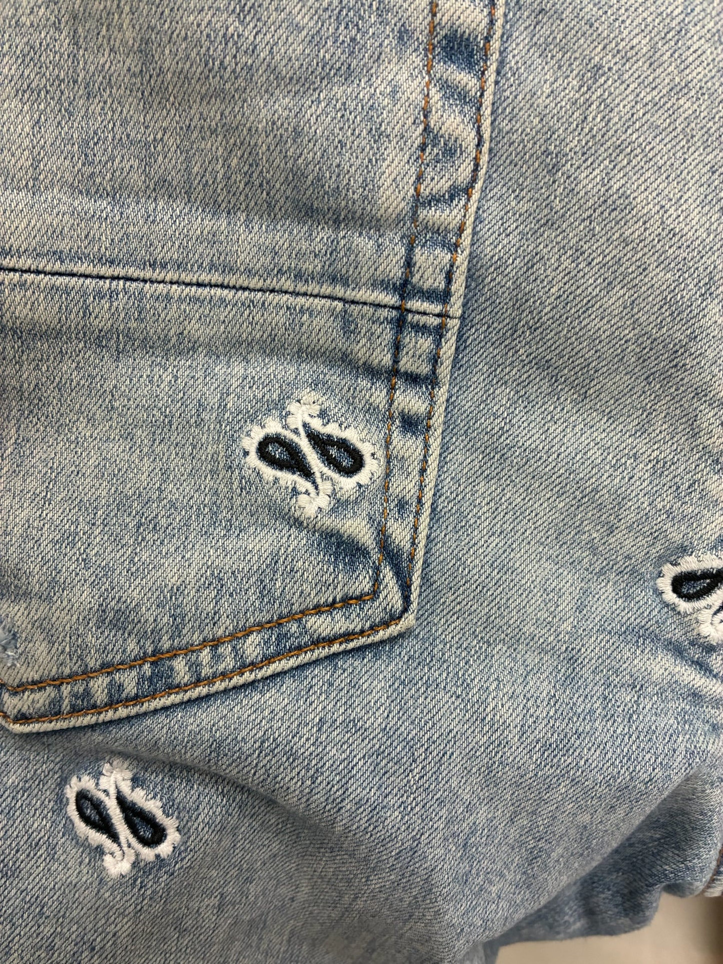 Amiri Paisley Skinny Jeans