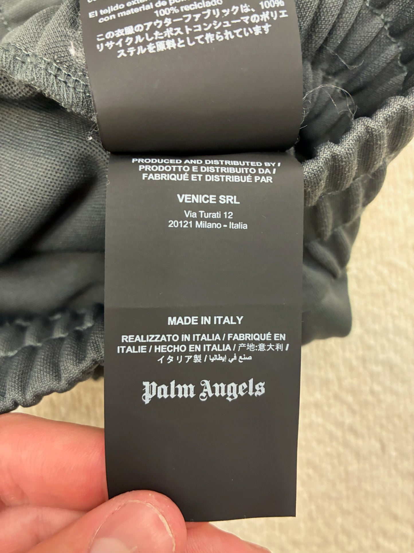 Palm Angels Track Pants Dark Grey