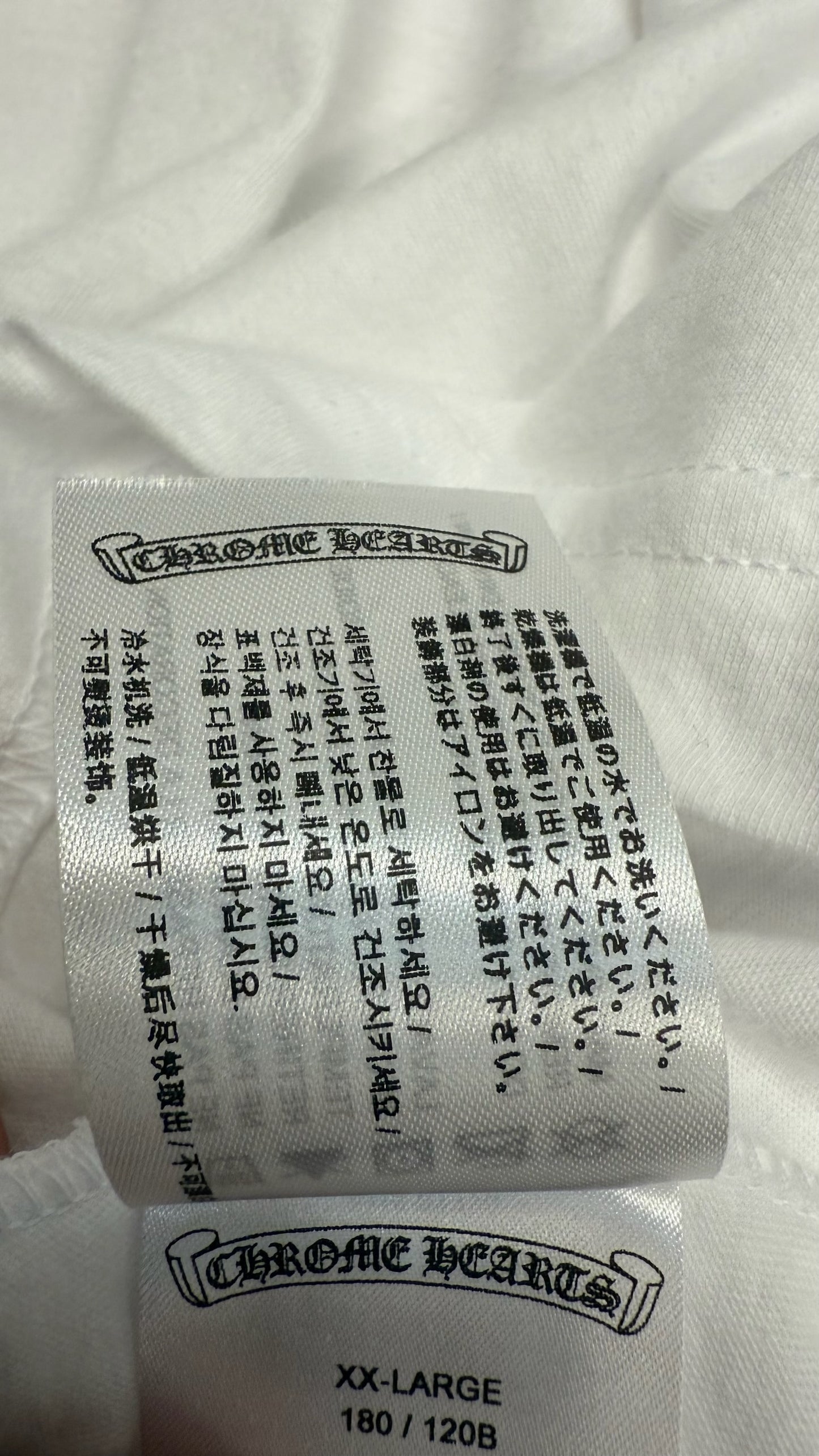 Chrome Hearts Las Vegas Horseshoe White T-Shirt